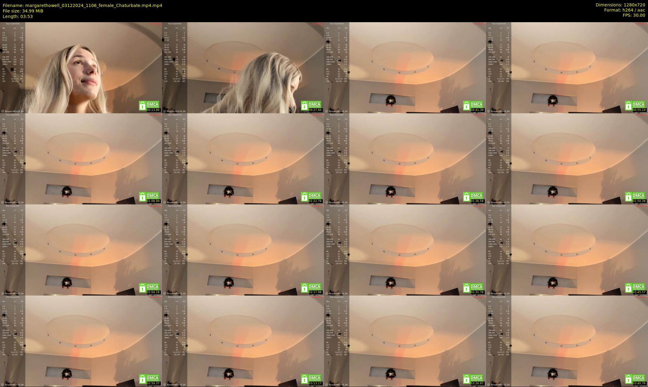 margarethowell — 4 minute Chaturbate female cam show recording, 720p, Dec 3, 2024