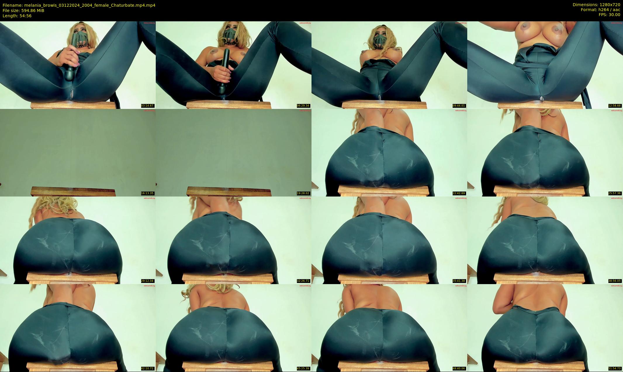 melania_browis — 55 minute Chaturbate female cam show recording, 720p, Dec 3, 2024
