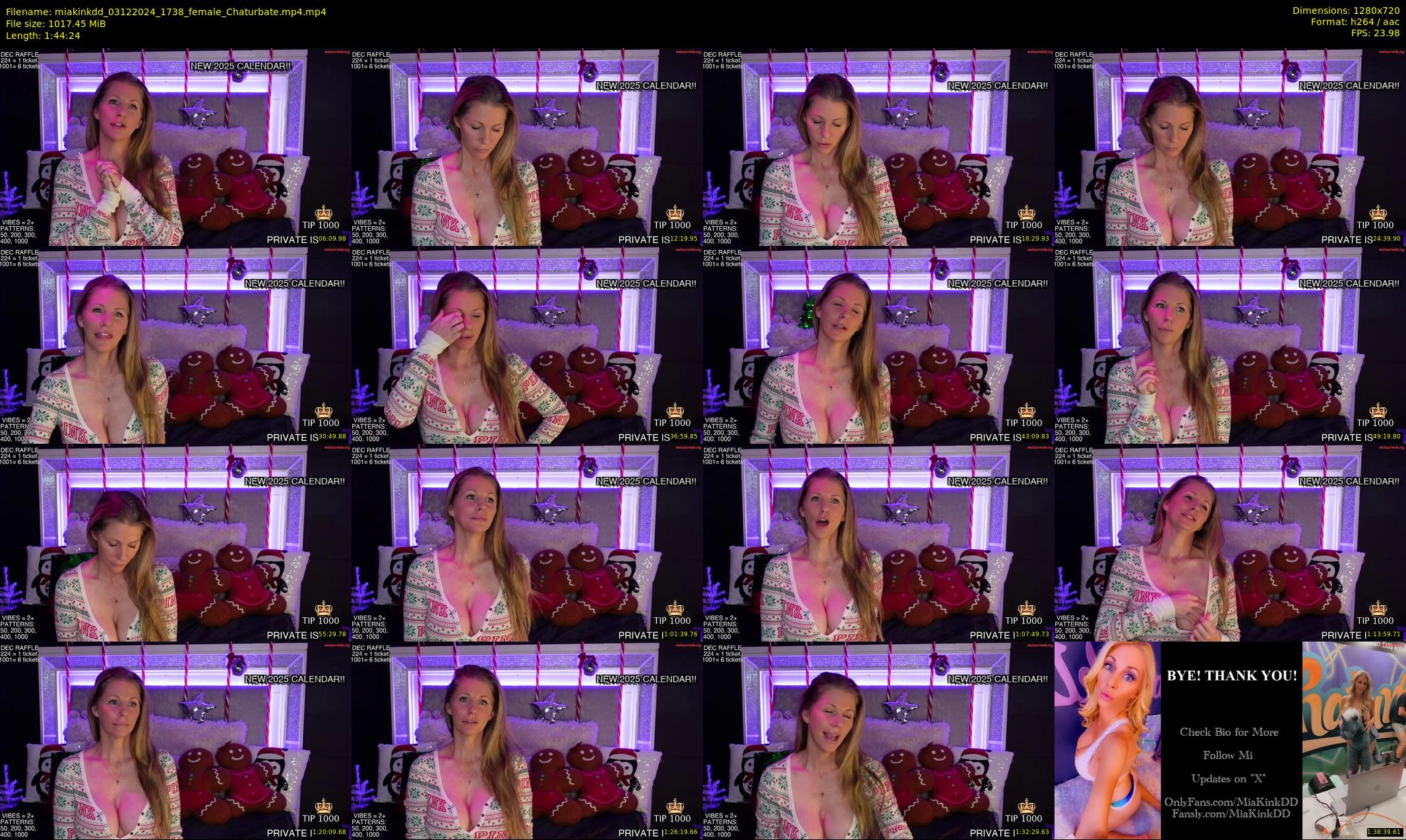 miakinkdd — 105 minute Chaturbate female cam show recording, 720p, Dec 3, 2024