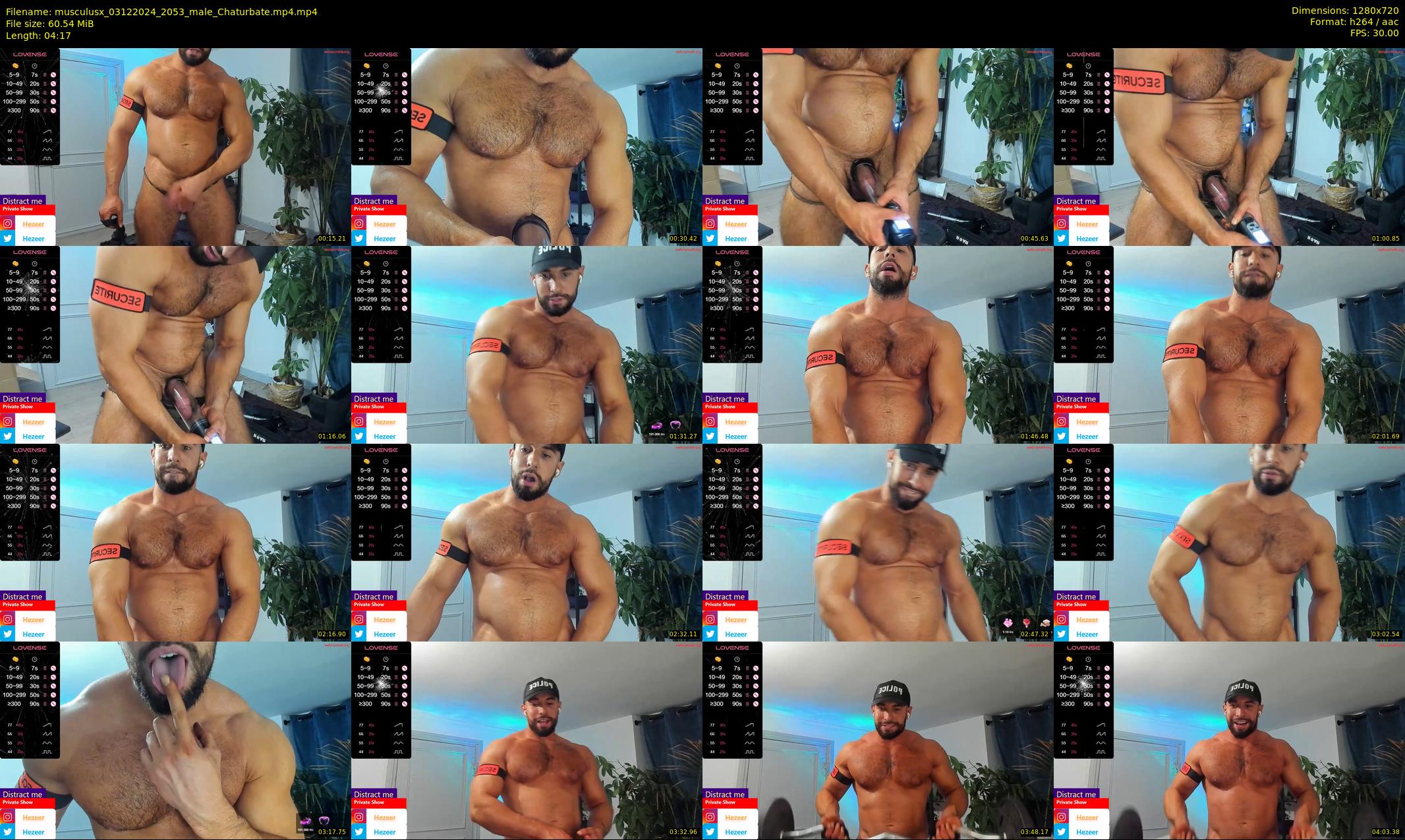 musculusx — 5 minute Chaturbate male cam show recording, 720p, Dec 3, 2024