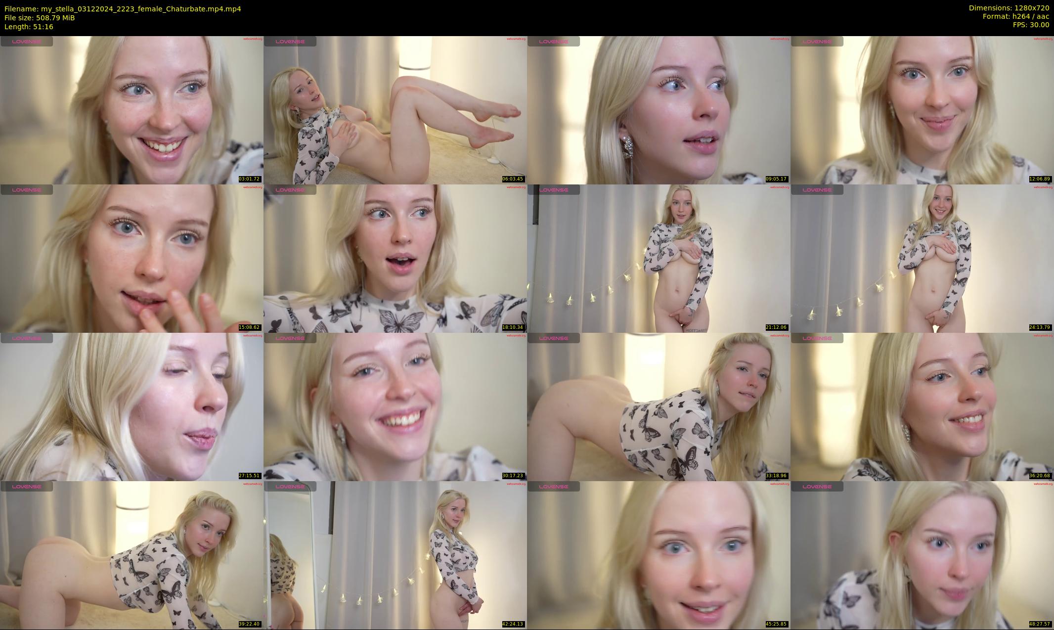 my_stella — 52 minute Chaturbate female cam show recording, 720p, Dec 3, 2024