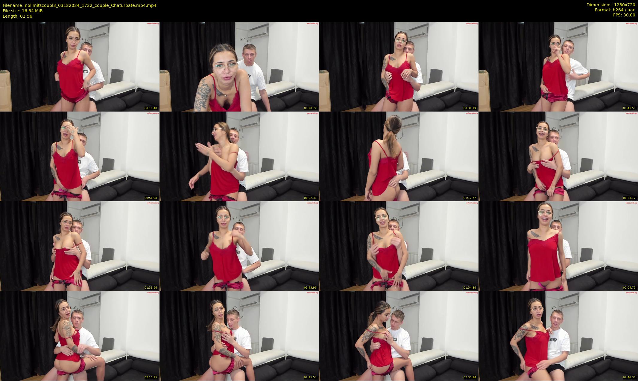 nolimitscoupl3 — 3 minute Chaturbate couple cam show recording, 720p, Dec 3, 2024
