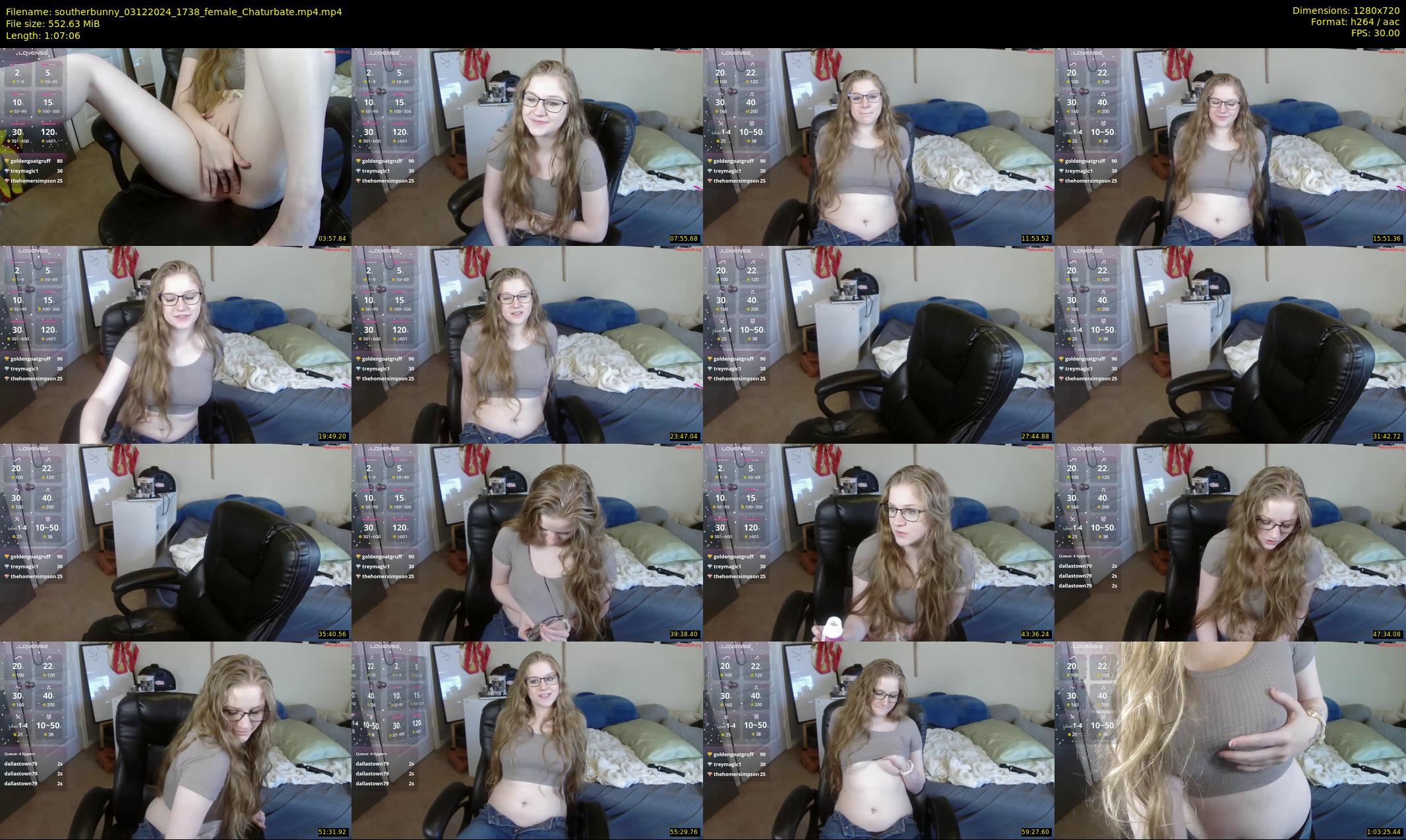 southerbunny — 68 minute Chaturbate female cam show recording, 720p, Dec 3, 2024