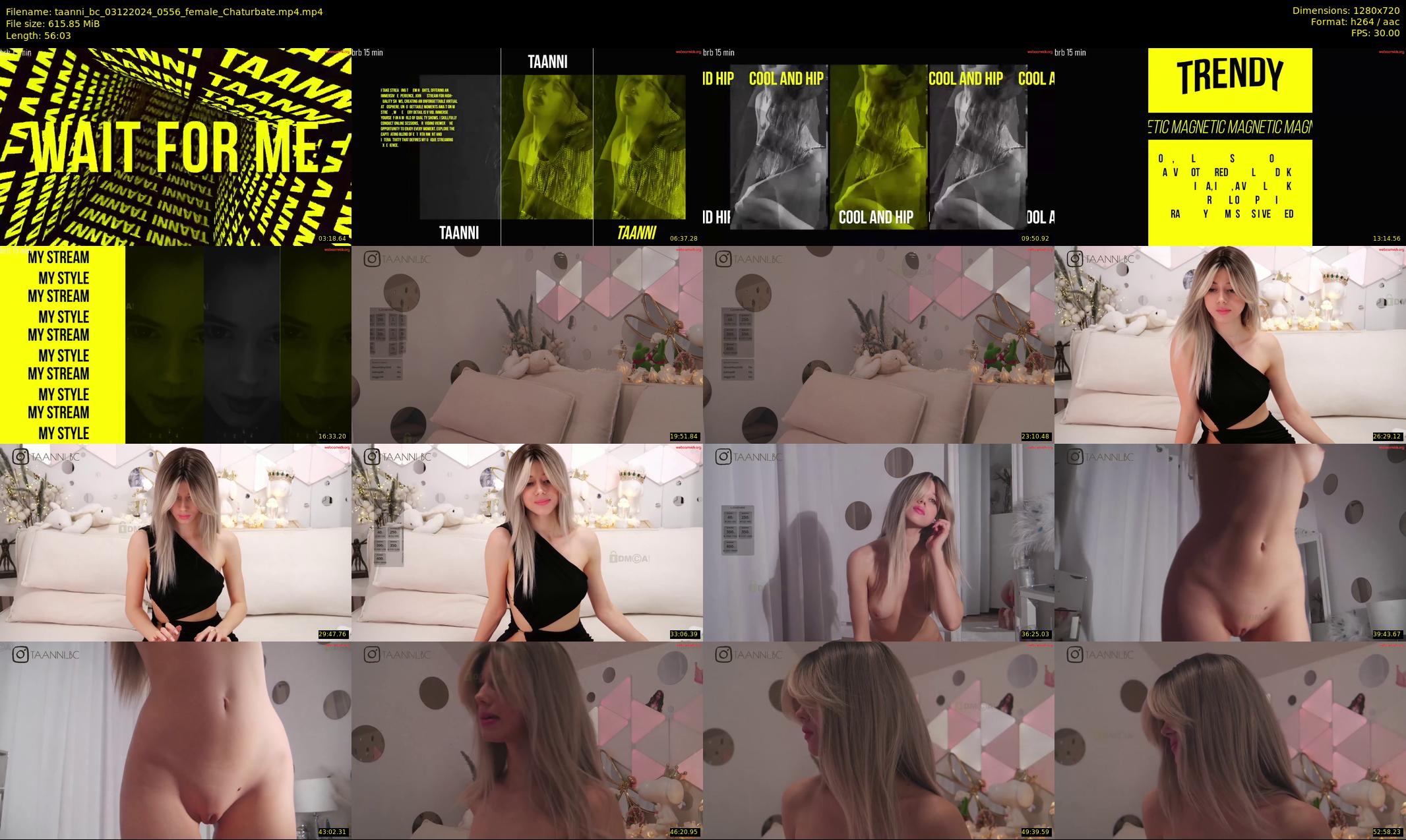taanni_bc — 57 minute Chaturbate female cam show recording, 720p, Dec 3, 2024