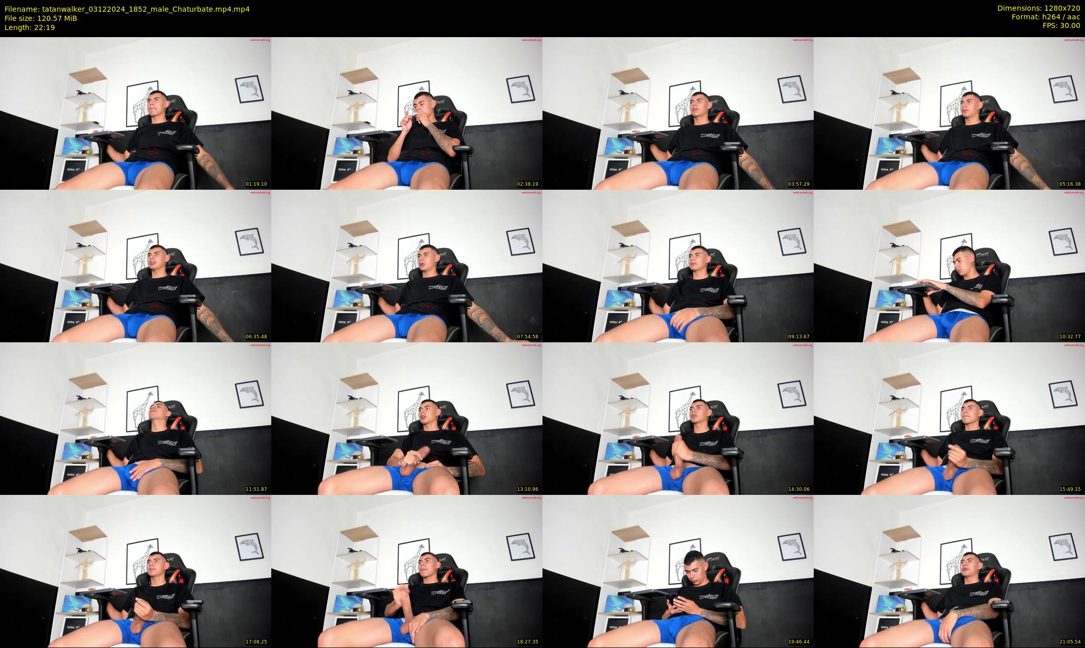 tatanwalker — 23 minute Chaturbate male cam show recording, 720p, Dec 3, 2024
