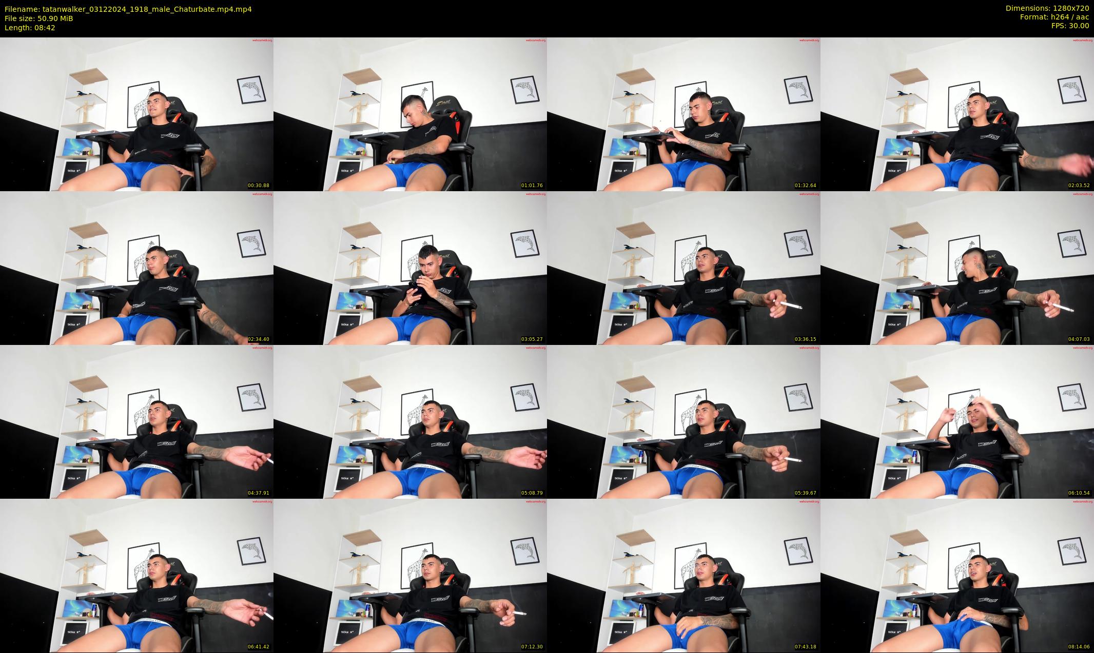 tatanwalker — 9 minute Chaturbate male cam show recording, 720p, Dec 3, 2024