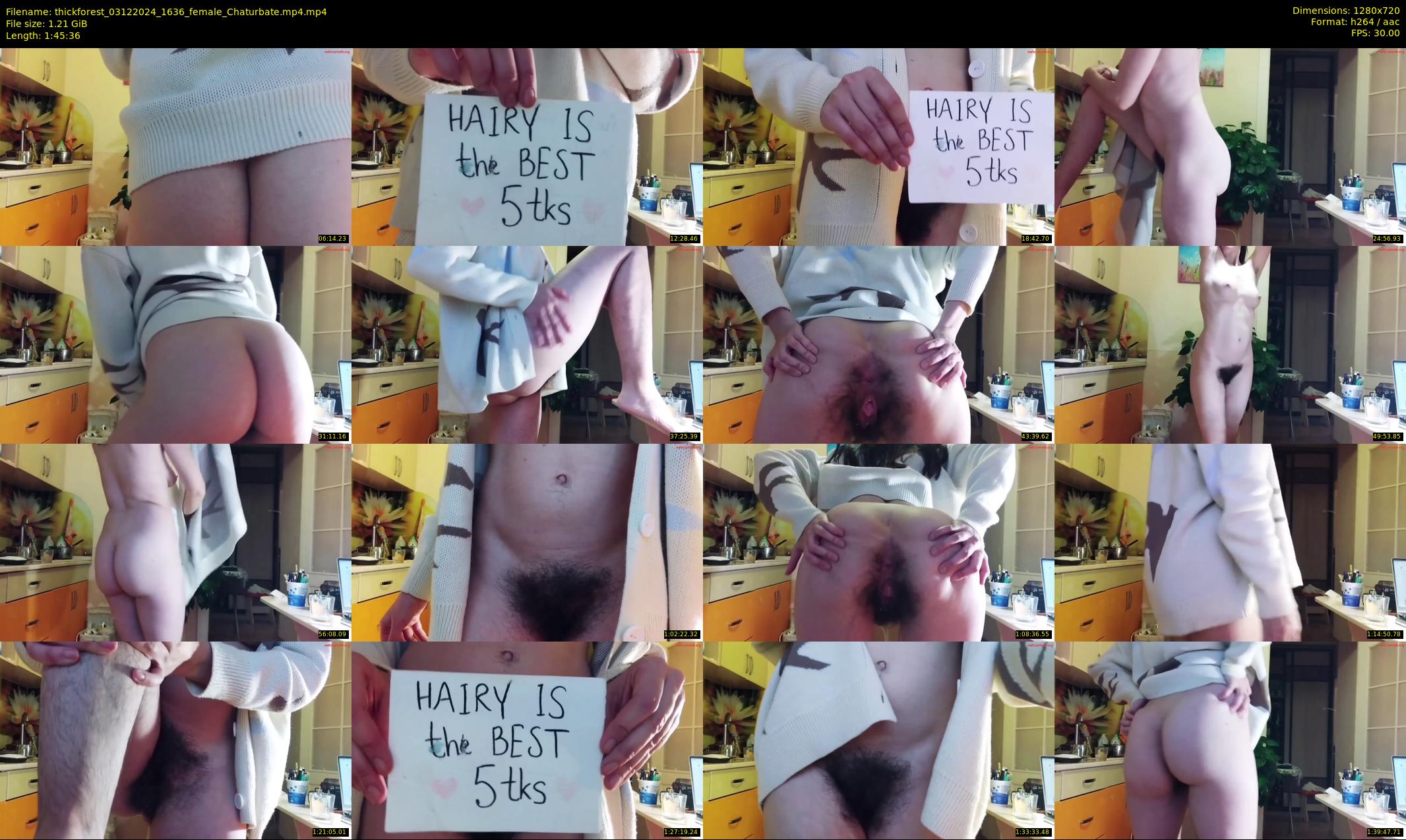 thickforest — 106 minute Chaturbate female cam show recording, 720p, Dec 3, 2024