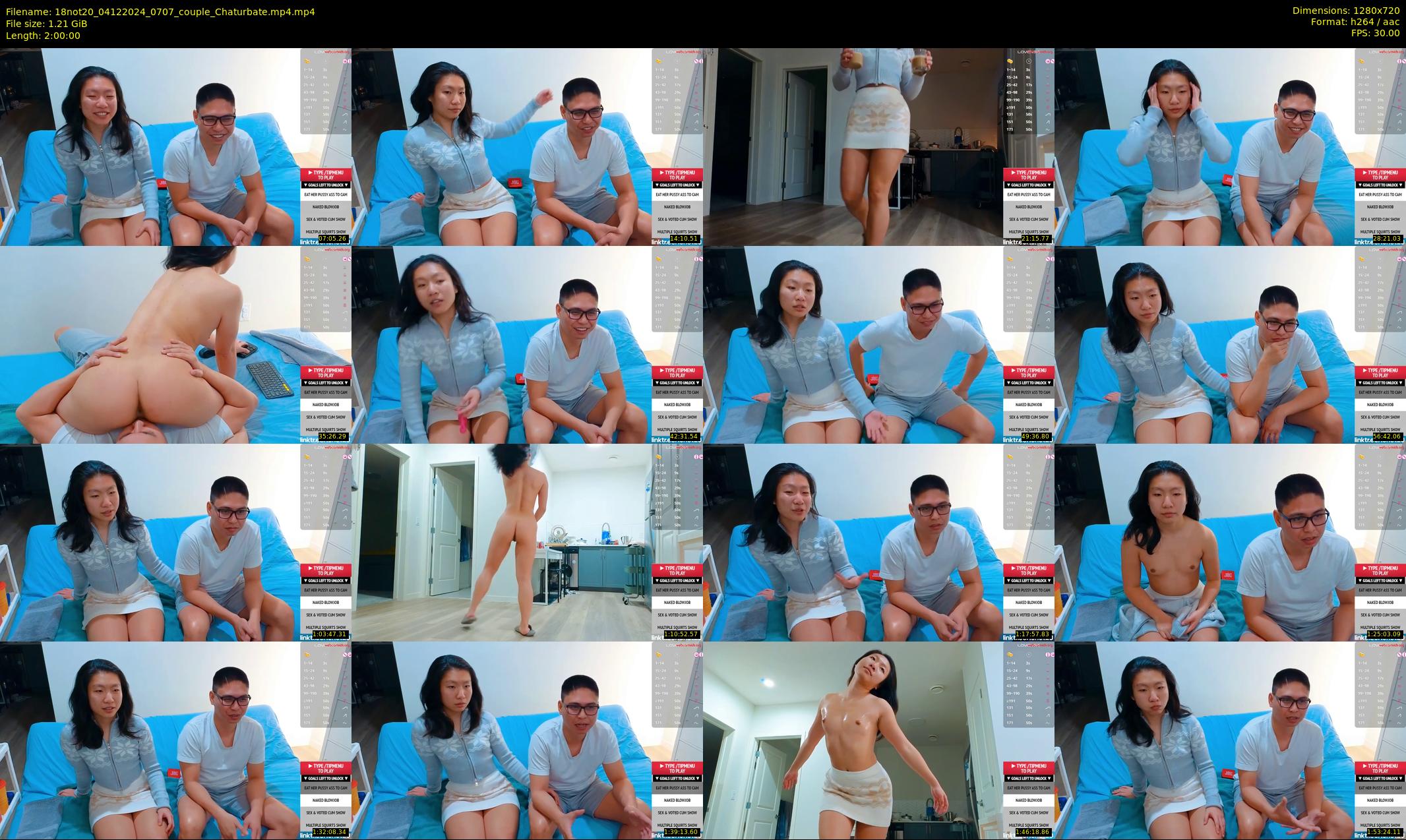 18not20 — 120 minute Chaturbate couple cam show recording, 720p, Dec 4, 2024