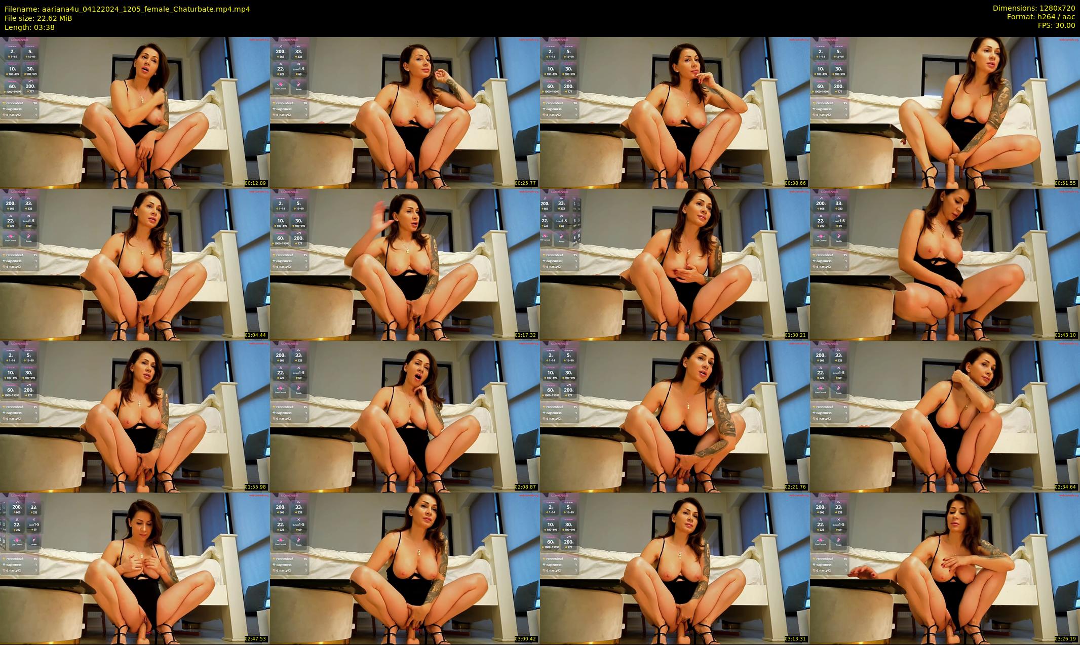 aariana4u — 4 minute Chaturbate female cam show recording, 720p, Dec 4, 2024