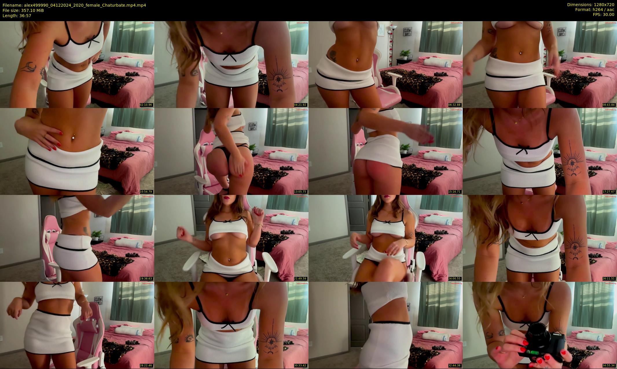 alex499990 — 37 minute Chaturbate female cam show recording, 720p, Dec 4, 2024