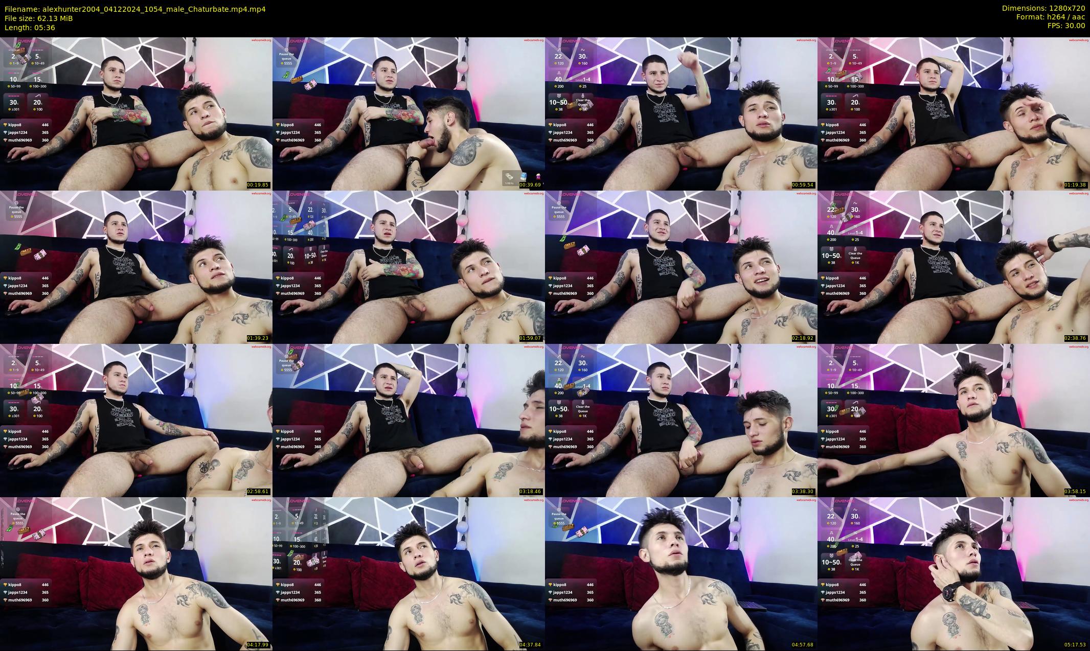 alexhunter2004 — 6 minute Chaturbate male cam show recording, 720p, Dec 4, 2024