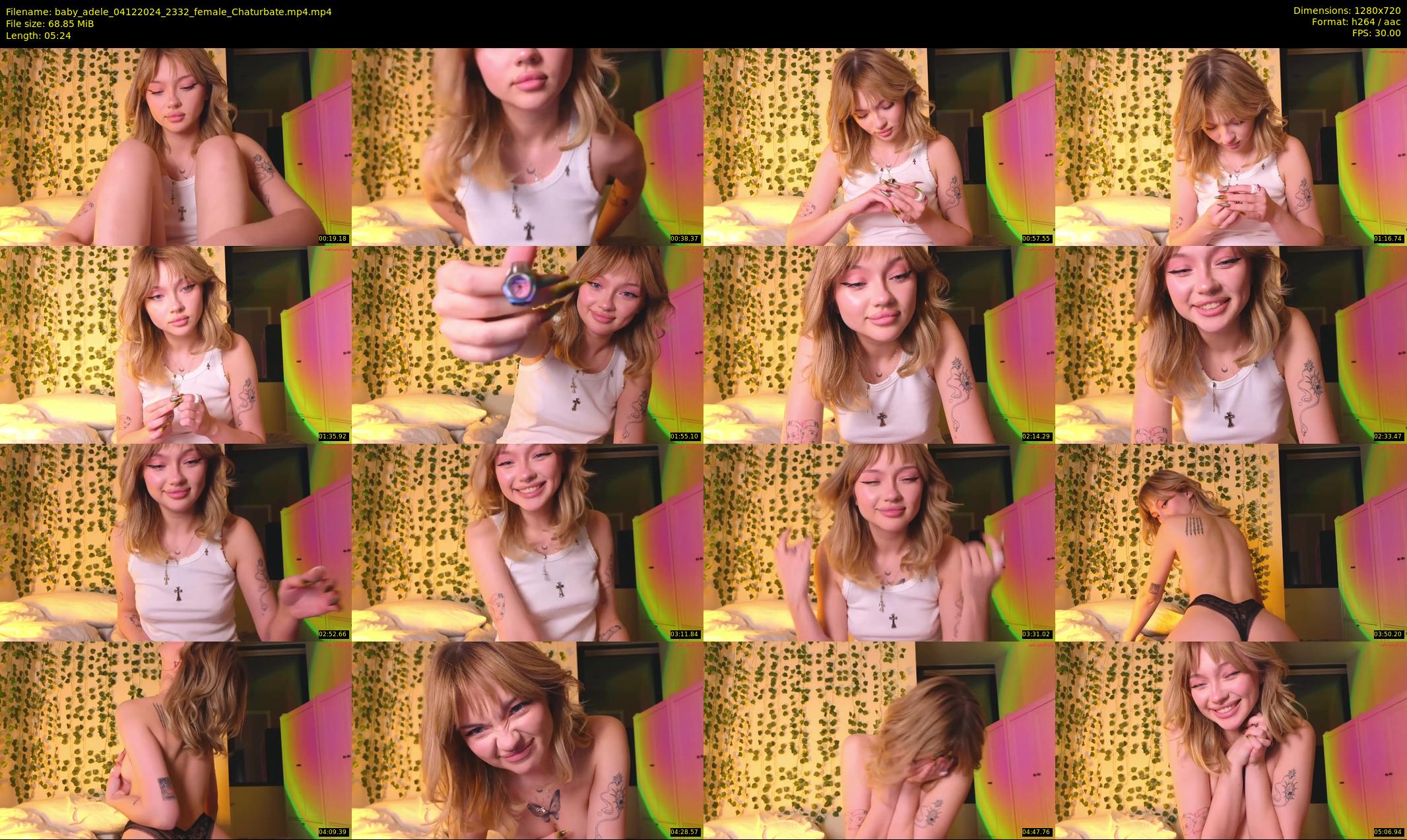 baby_adele — 6 minute Chaturbate female cam show recording, 720p, Dec 4, 2024