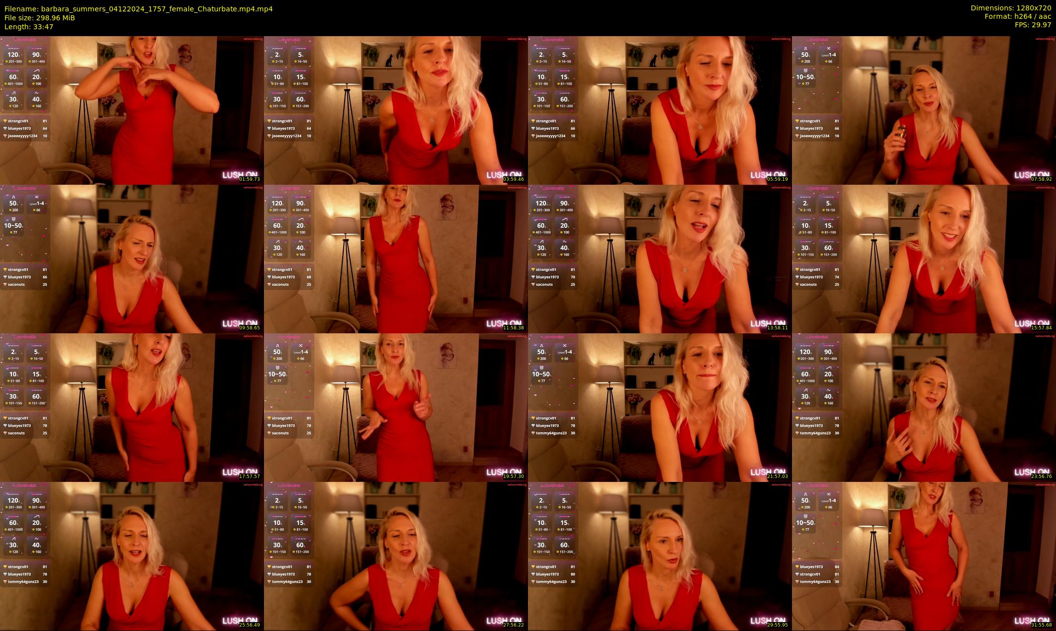 barbara_summers — 34 minute Chaturbate female cam show recording, 720p, Dec 4, 2024