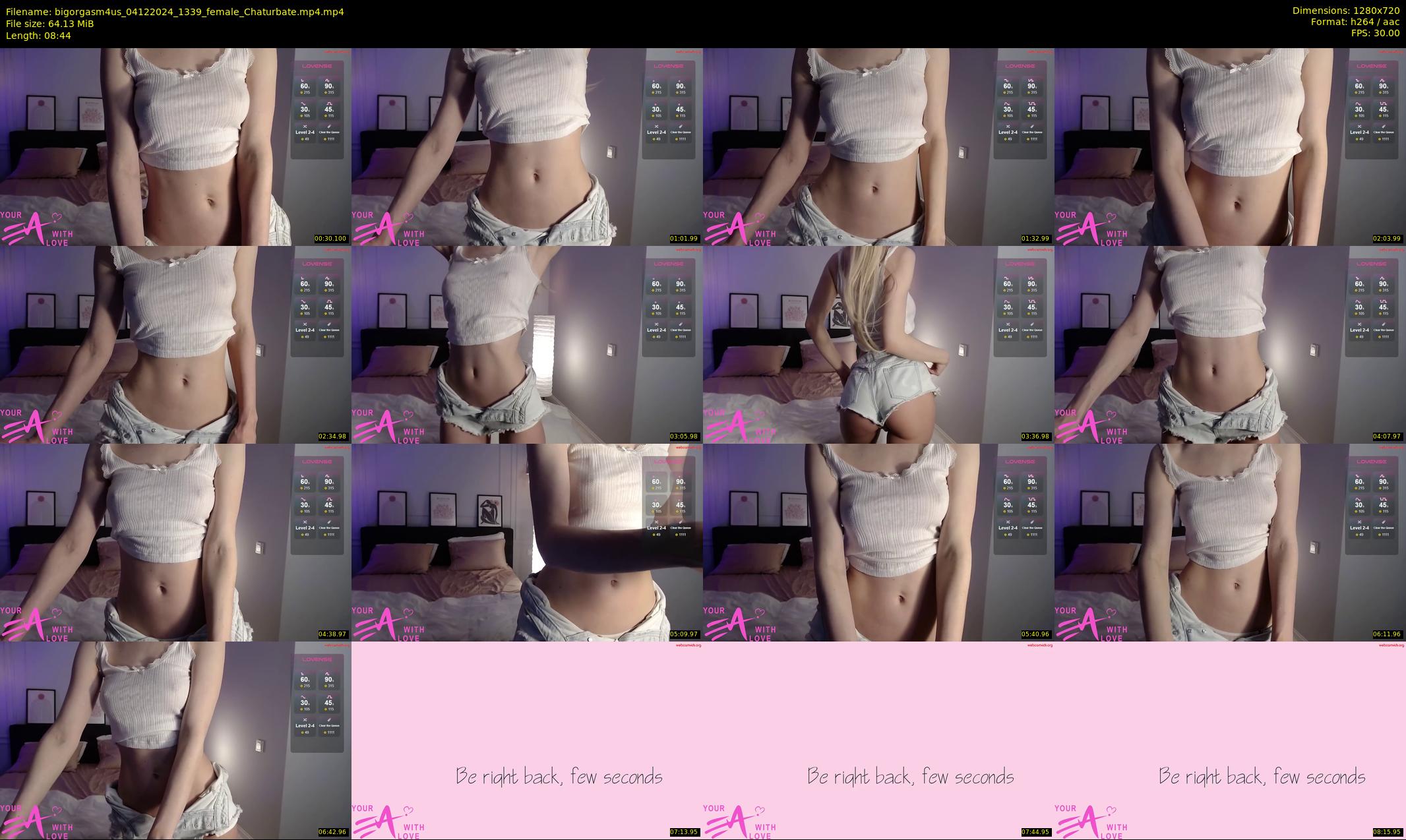 bigorgasm4us — 9 minute Chaturbate female cam show recording, 720p, Dec 4, 2024