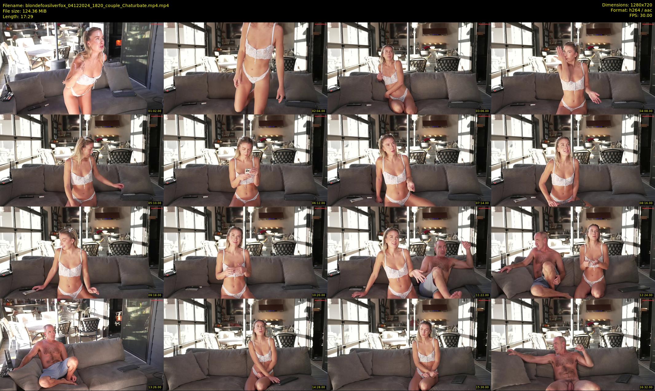 blondefoxsilverfox — 18 minute Chaturbate couple cam show recording, 720p, Dec 4, 2024