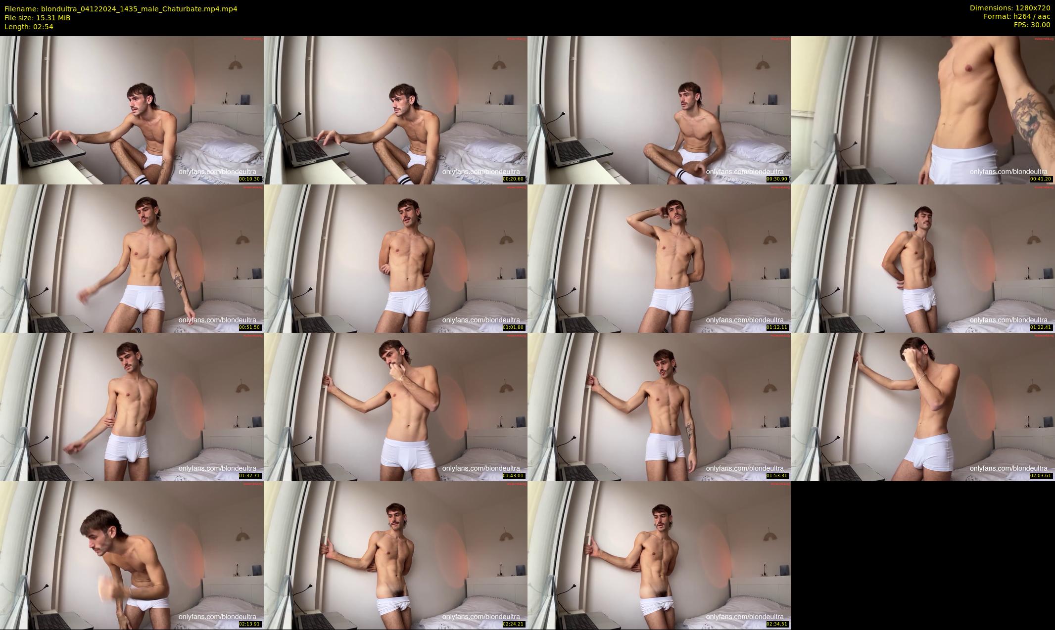 blondultra — 3 minute Chaturbate male cam show recording, 720p, Dec 4, 2024