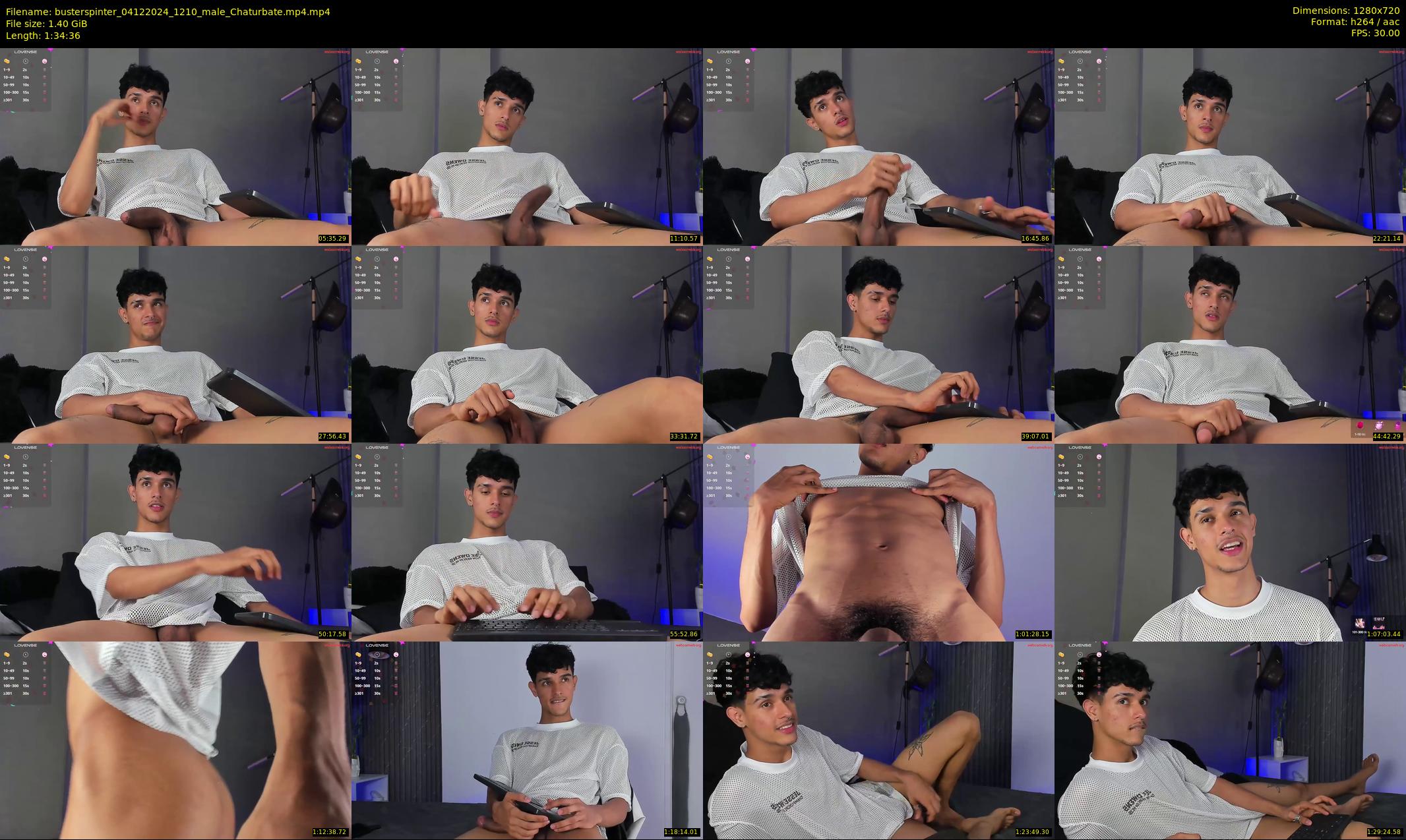 busterspinter — 95 minute Chaturbate male cam show recording, 720p, Dec 4, 2024