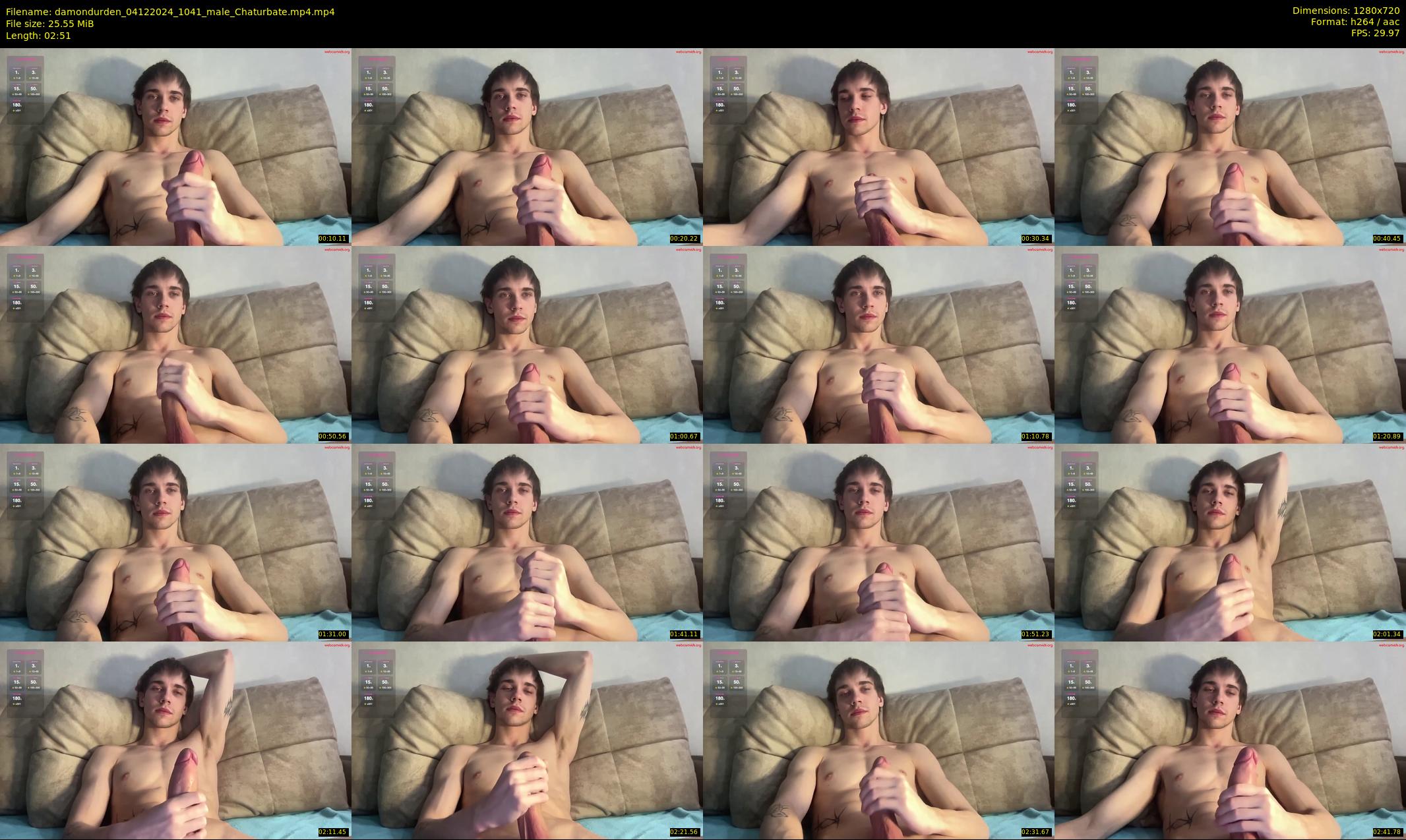 damondurden — 3 minute Chaturbate male cam show recording, 720p, Dec 4, 2024