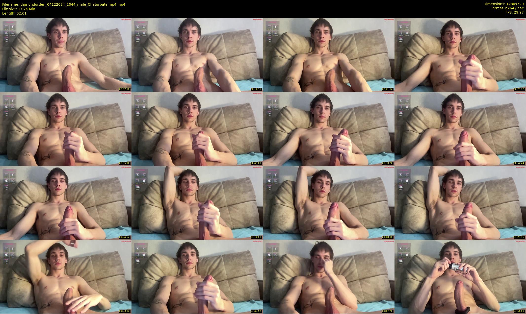 damondurden — 3 minute Chaturbate male cam show recording, 720p, Dec 4, 2024