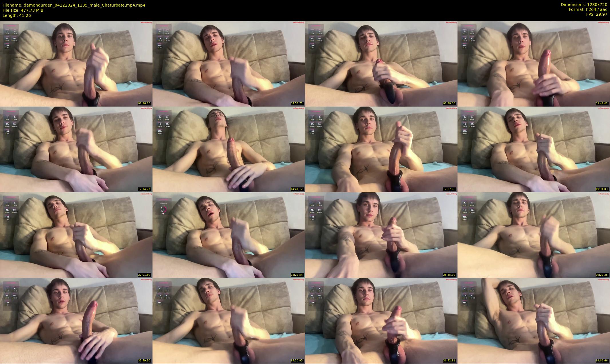 damondurden — 42 minute Chaturbate male cam show recording, 720p, Dec 4, 2024