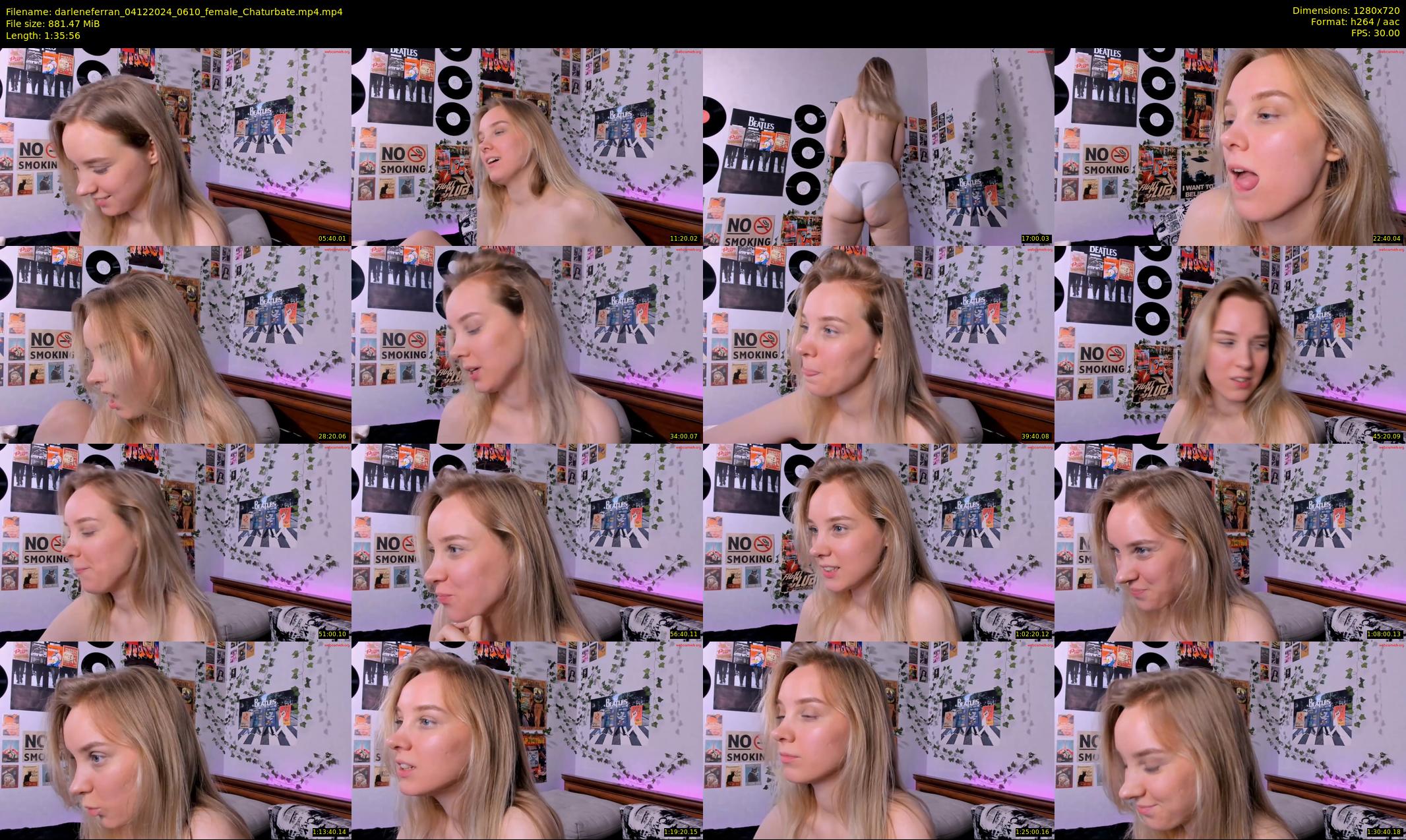 darleneferran — 96 minute Chaturbate female cam show recording, 720p, Dec 4, 2024
