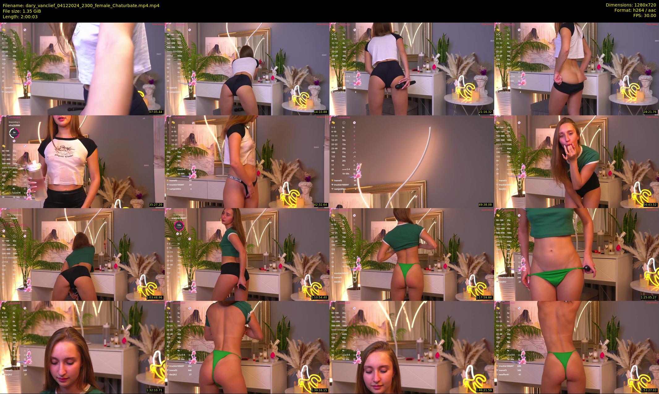 dary_vanclief — 121 minute Chaturbate female cam show recording, 720p, Dec 4, 2024