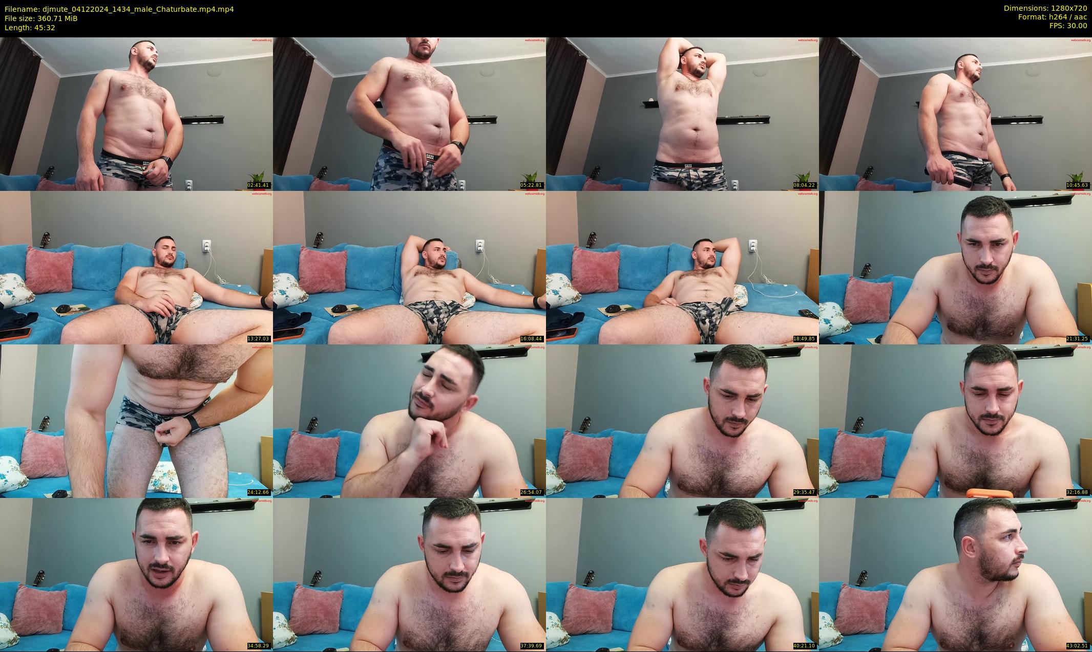 djmute — 46 minute Chaturbate male cam show recording, 720p, Dec 4, 2024