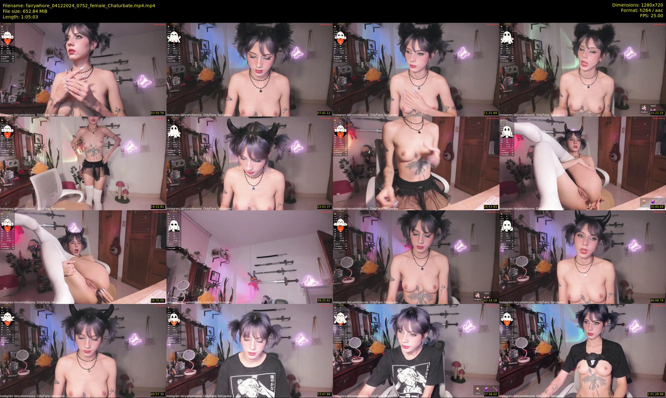 fairywhore — 66 minute Chaturbate female cam show recording, 720p, Dec 4, 2024
