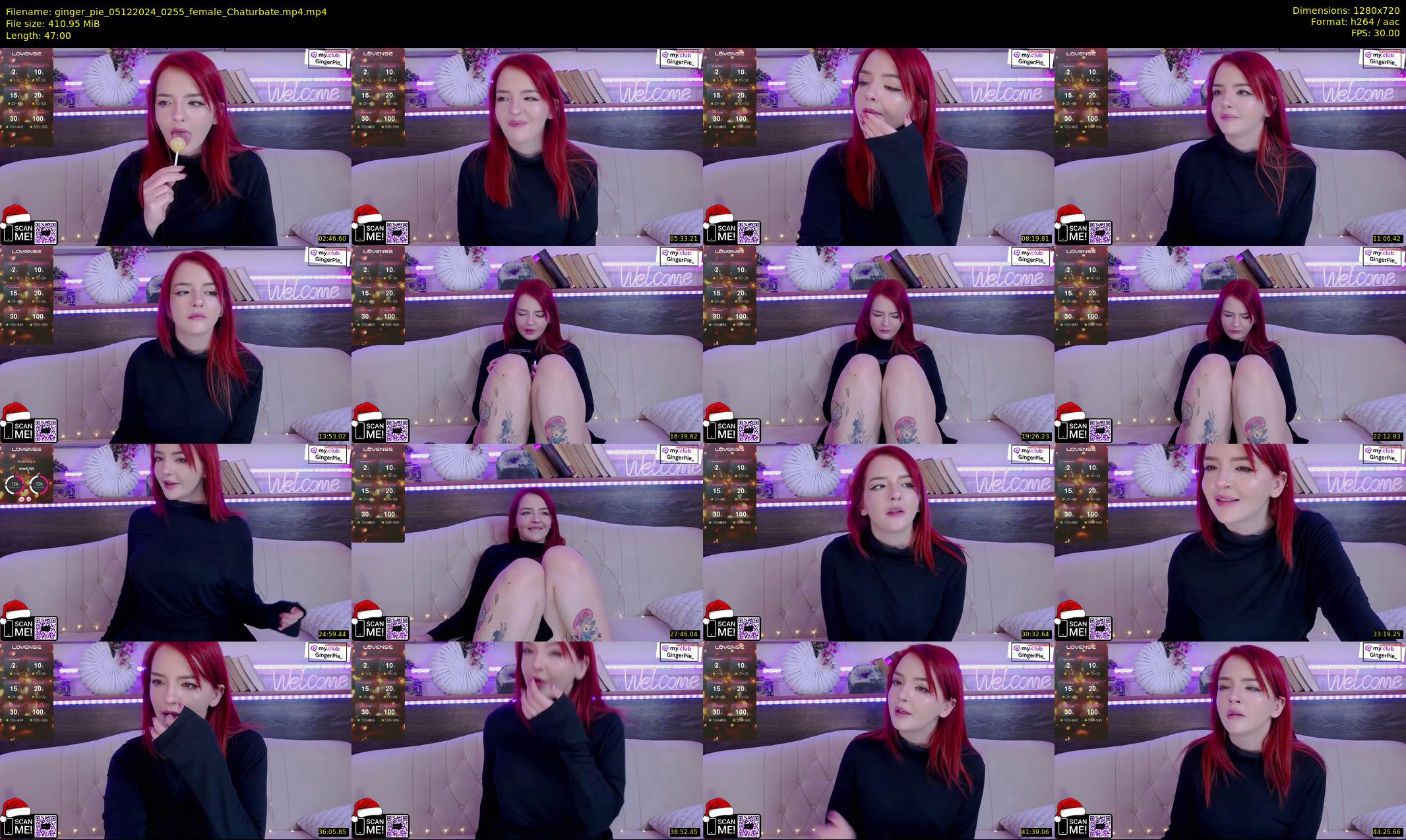 ginger_pie — 47 minute Chaturbate female cam show recording, 720p, Dec 5, 2024
