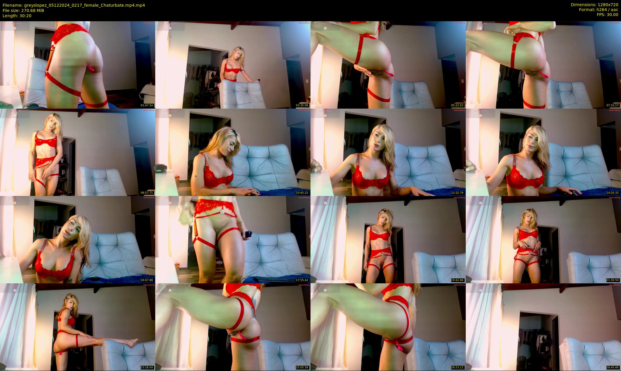 greyslopez — 31 minute Chaturbate female cam show recording, 720p, Dec 5, 2024
