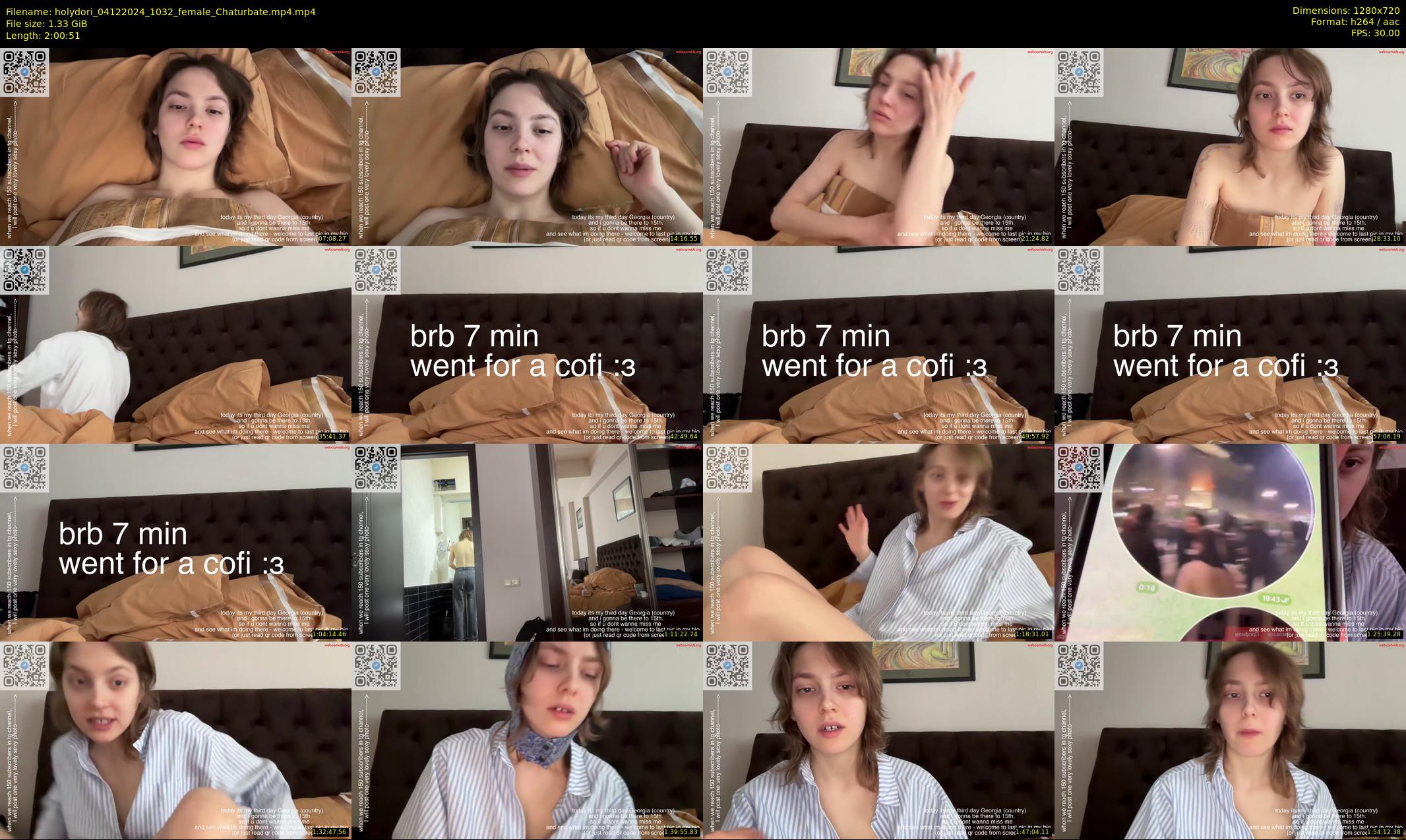 holydori — 121 minute Chaturbate female cam show recording, 720p, Dec 4, 2024