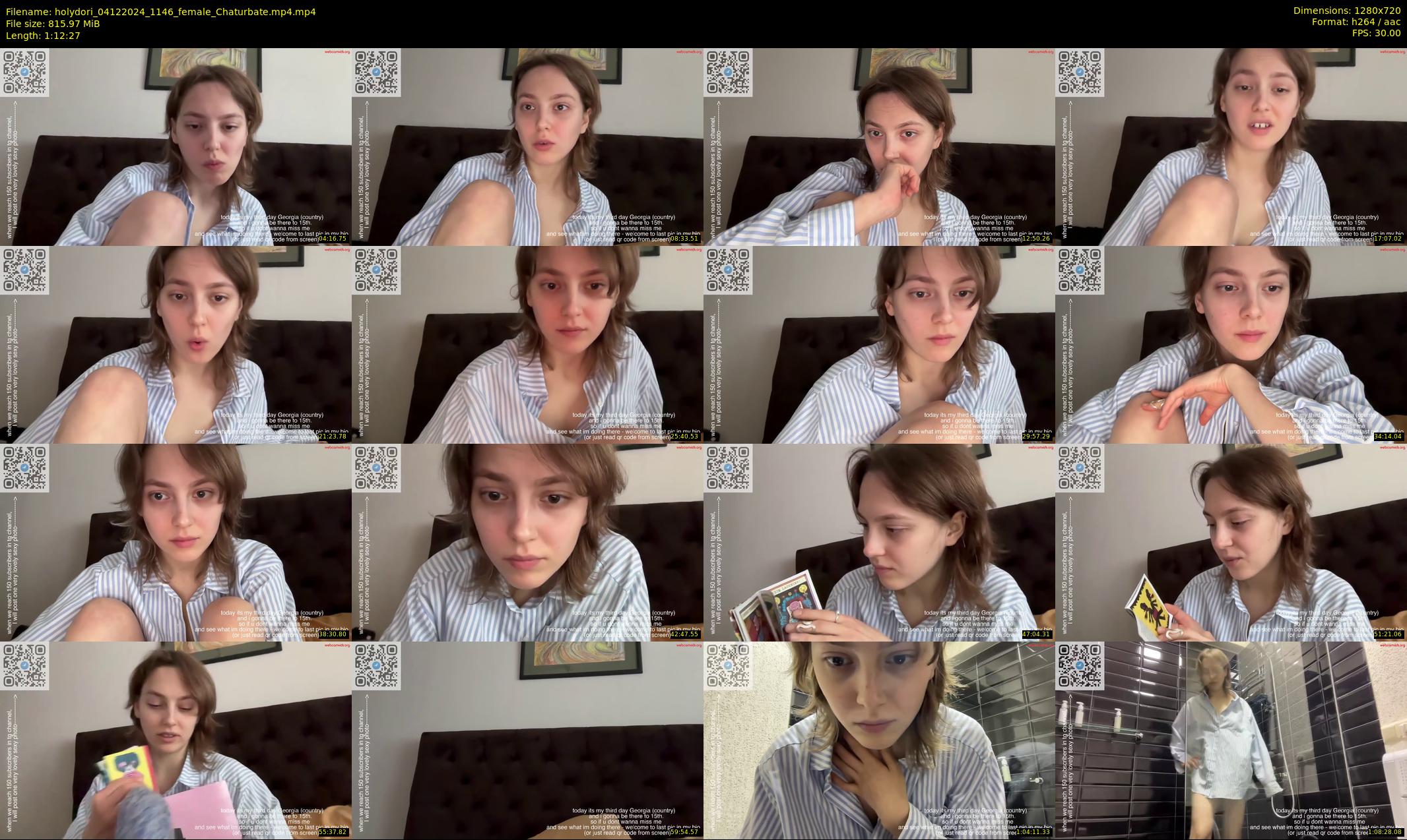 holydori — 73 minute Chaturbate female cam show recording, 720p, Dec 4, 2024