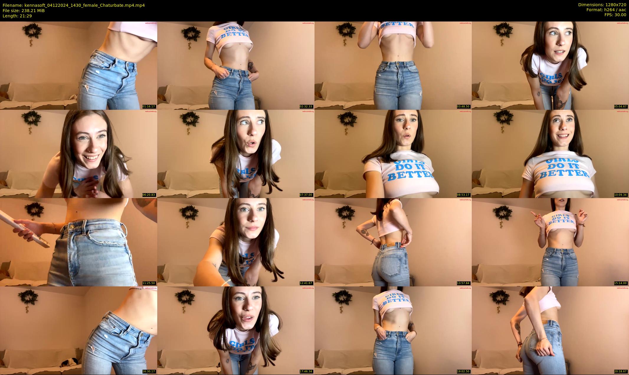 kennasoft — 22 minute Chaturbate female cam show recording, 720p, Dec 4, 2024