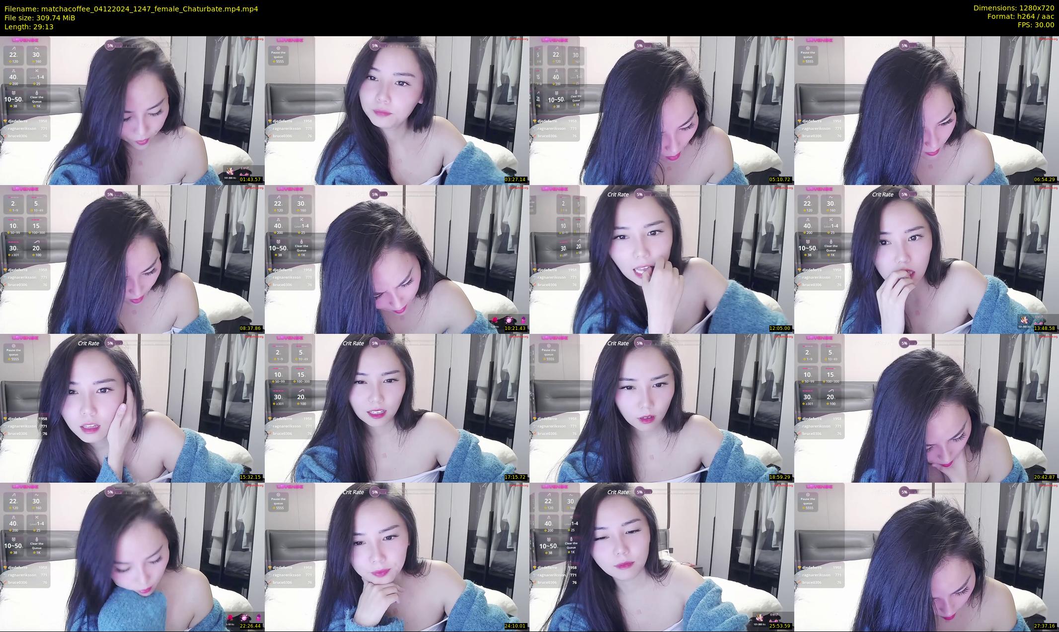 matchacoffee — 30 minute Chaturbate female cam show recording, 720p, Dec 4, 2024