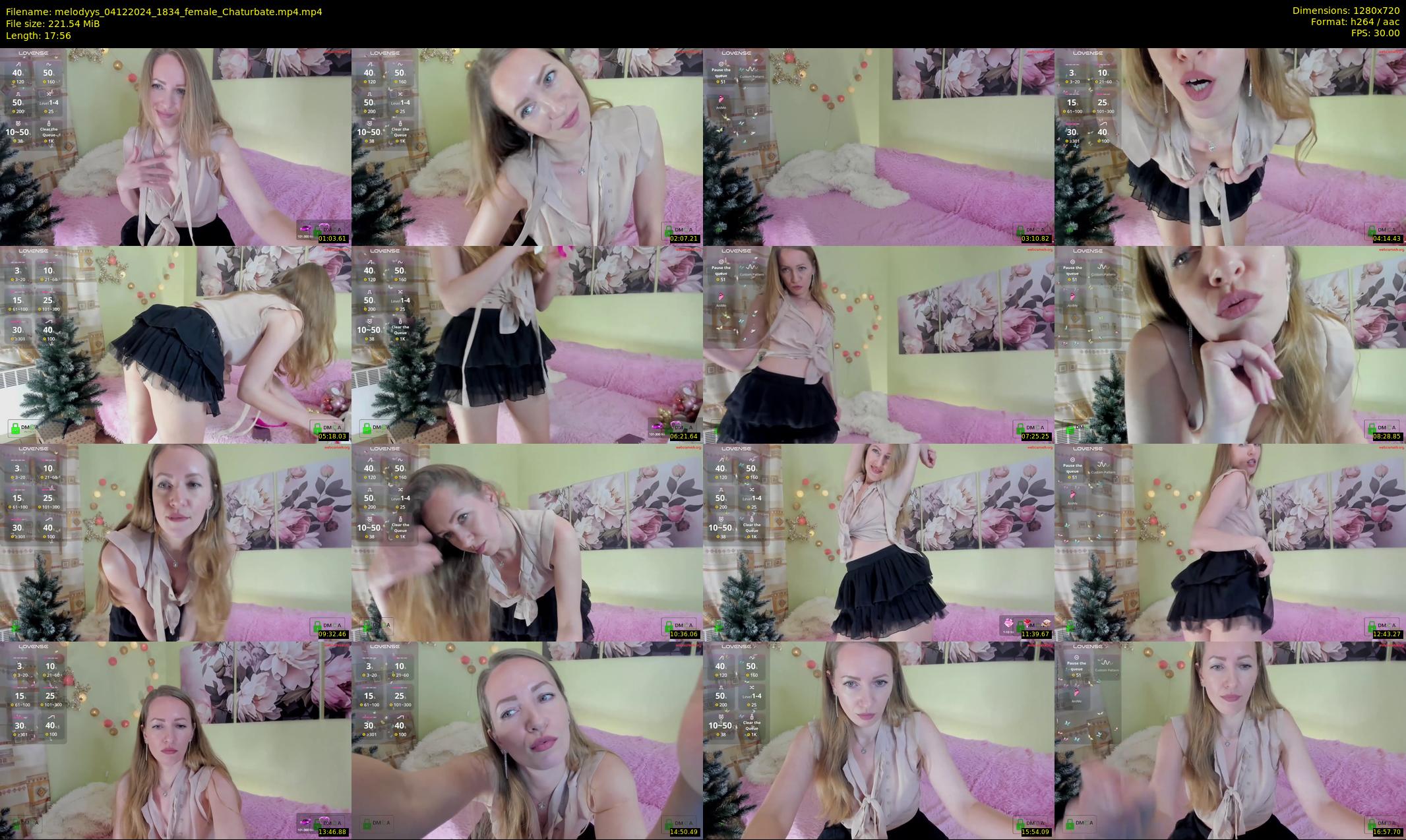 melodyys — 18 minute Chaturbate female cam show recording, 720p, Dec 4, 2024