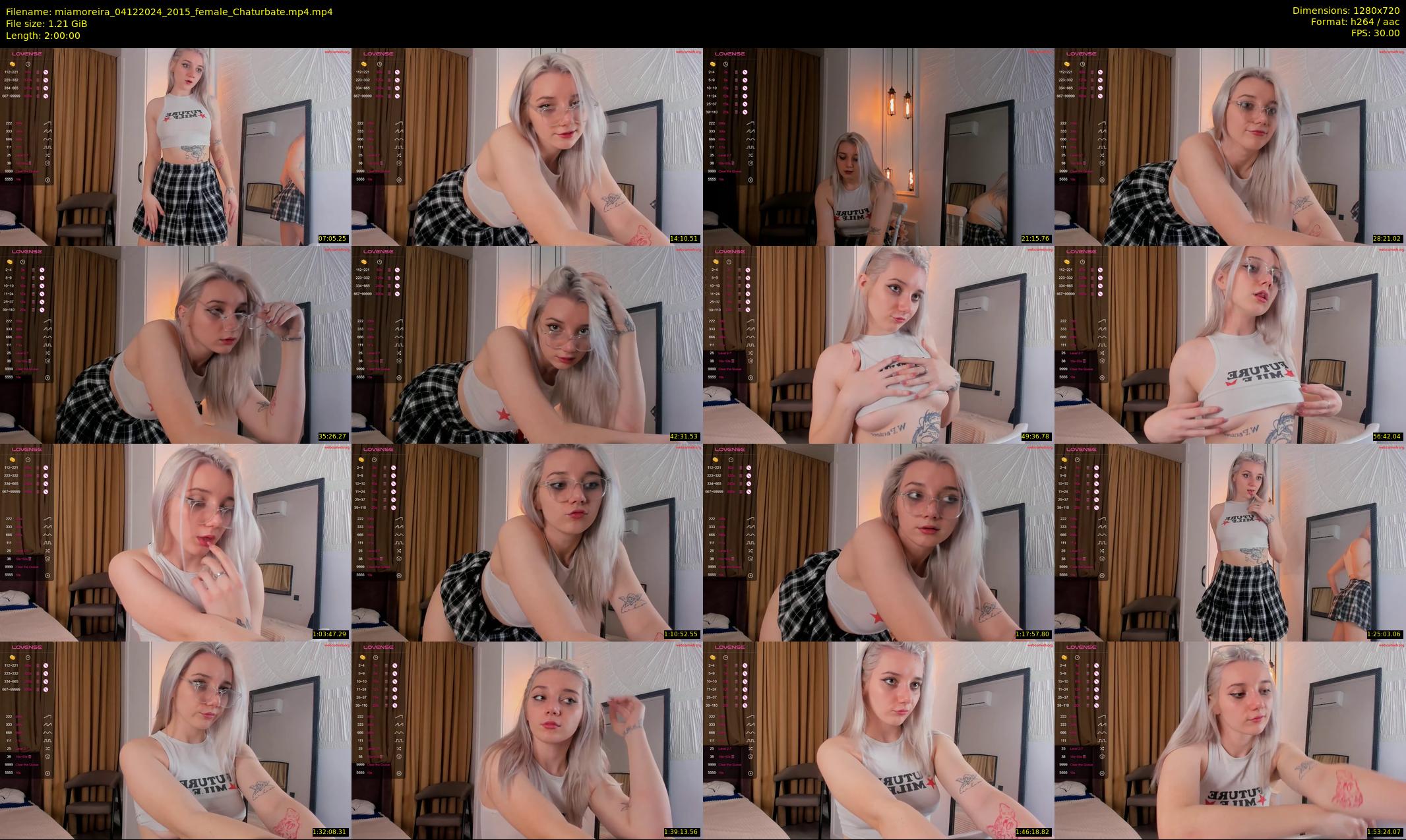 miamoreira — 120 minute Chaturbate female cam show recording, 720p, Dec 4, 2024