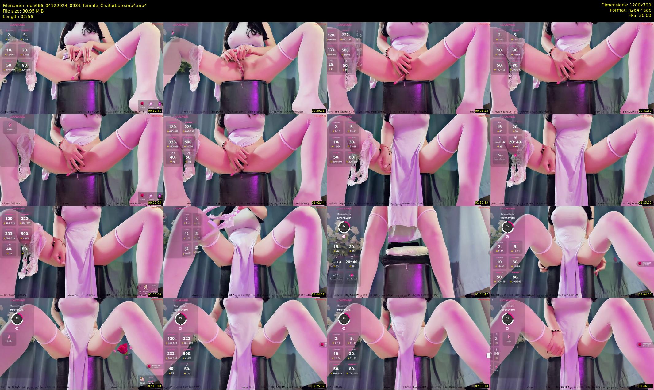 moli666 — 3 minute Chaturbate female cam show recording, 720p, Dec 4, 2024