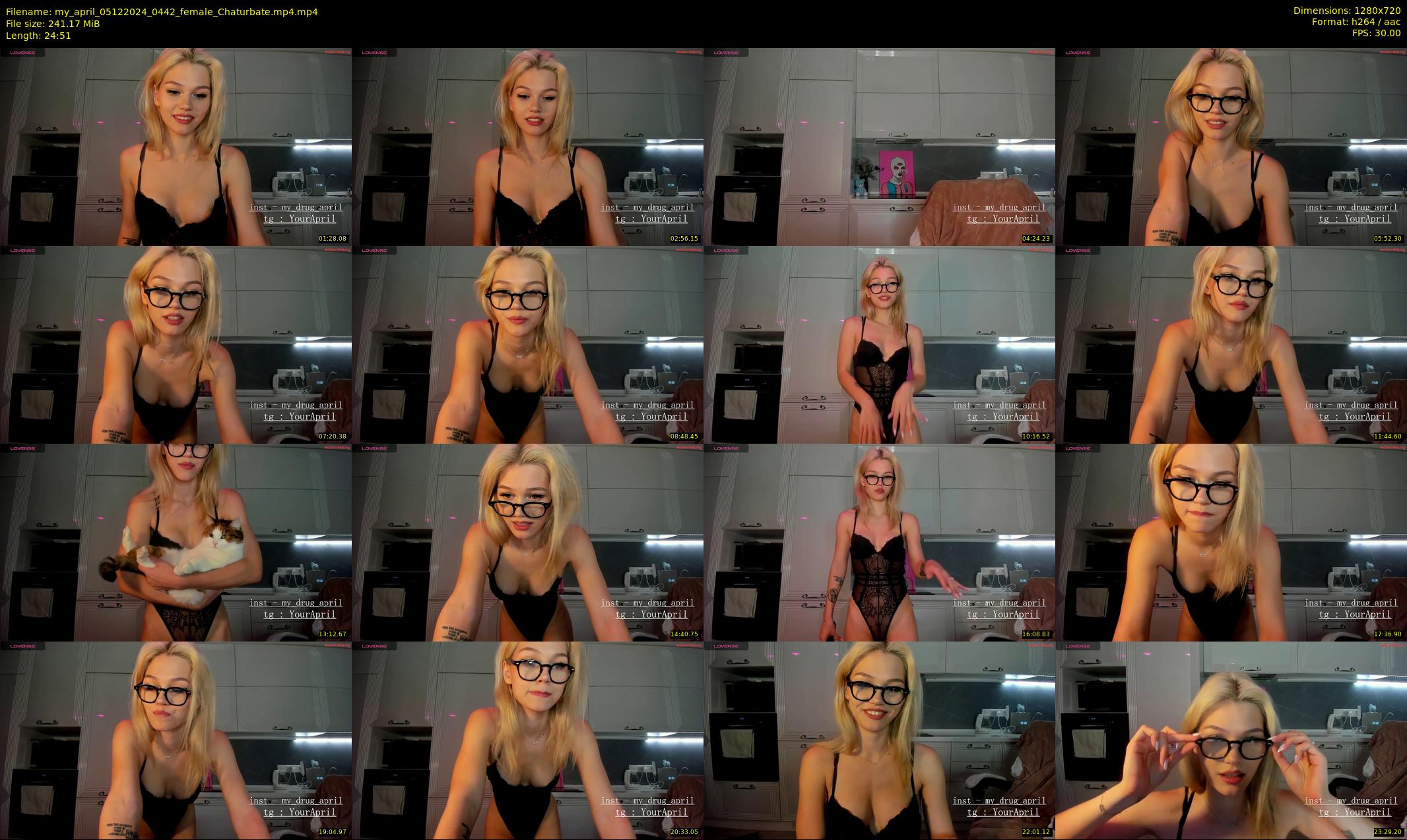 my_april — 25 minute Chaturbate female cam show recording, 720p, Dec 5, 2024