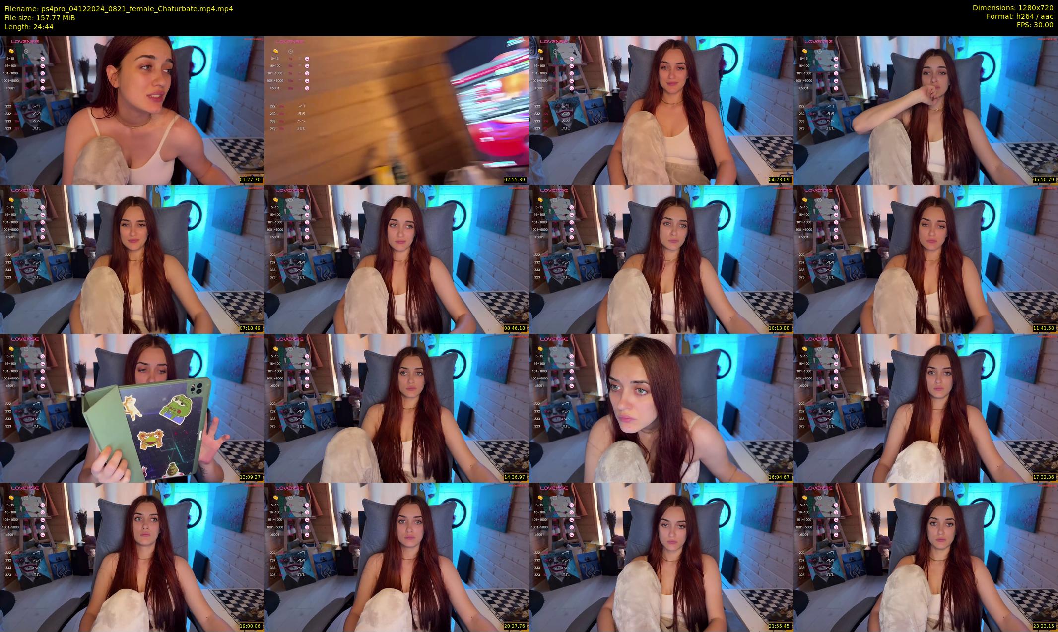 ps4pro — 25 minute Chaturbate female cam show recording, 720p, Dec 4, 2024
