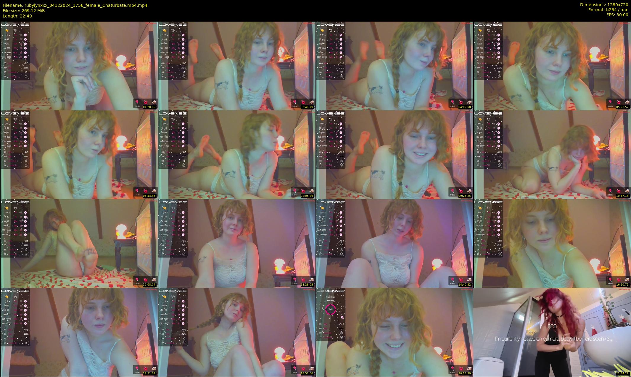 rubylynxxx — 23 minute Chaturbate female cam show recording, 720p, Dec 4, 2024