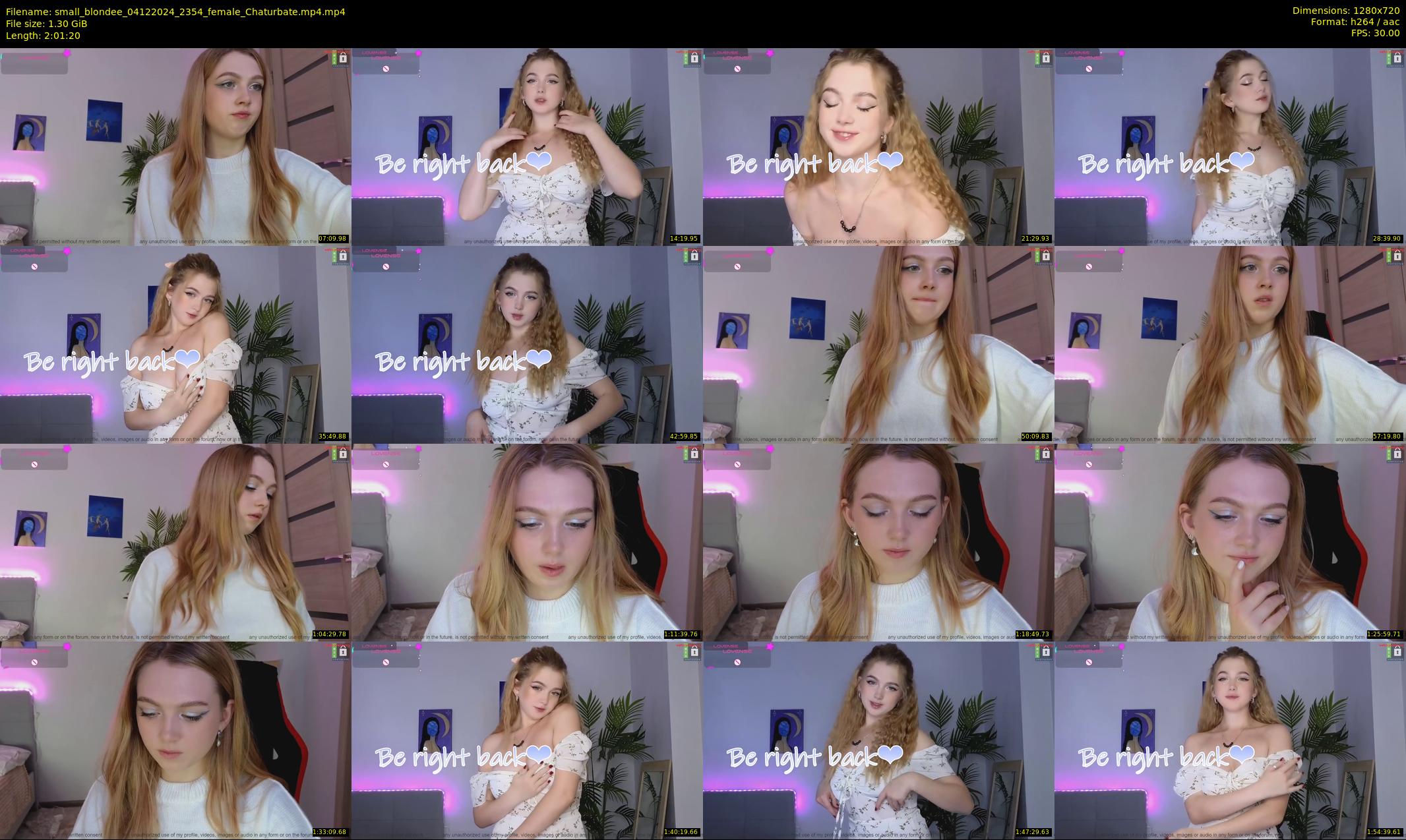 small_blondee — 122 minute Chaturbate female cam show recording, 720p, Dec 4, 2024