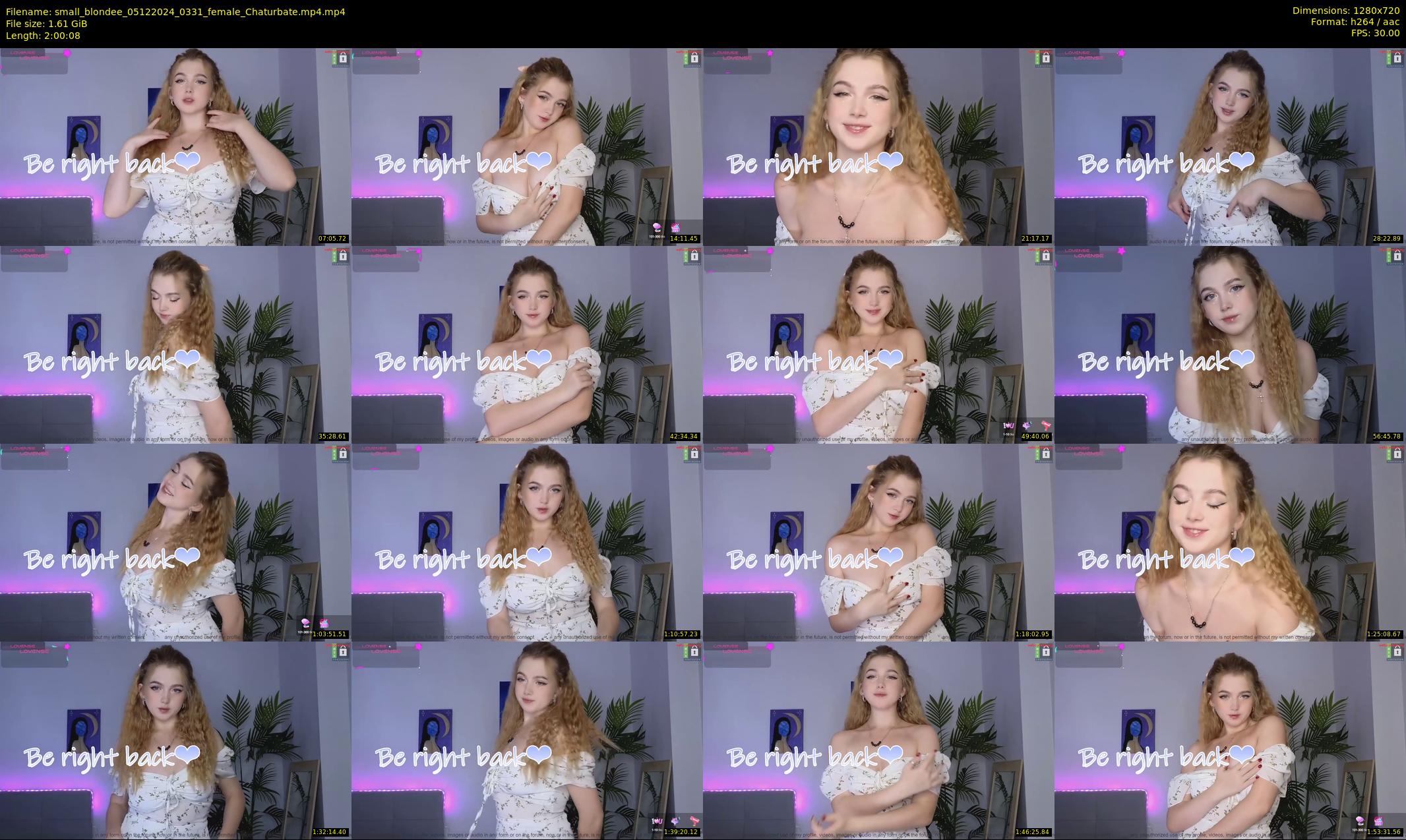 small_blondee — 121 minute Chaturbate female cam show recording, 720p, Dec 5, 2024