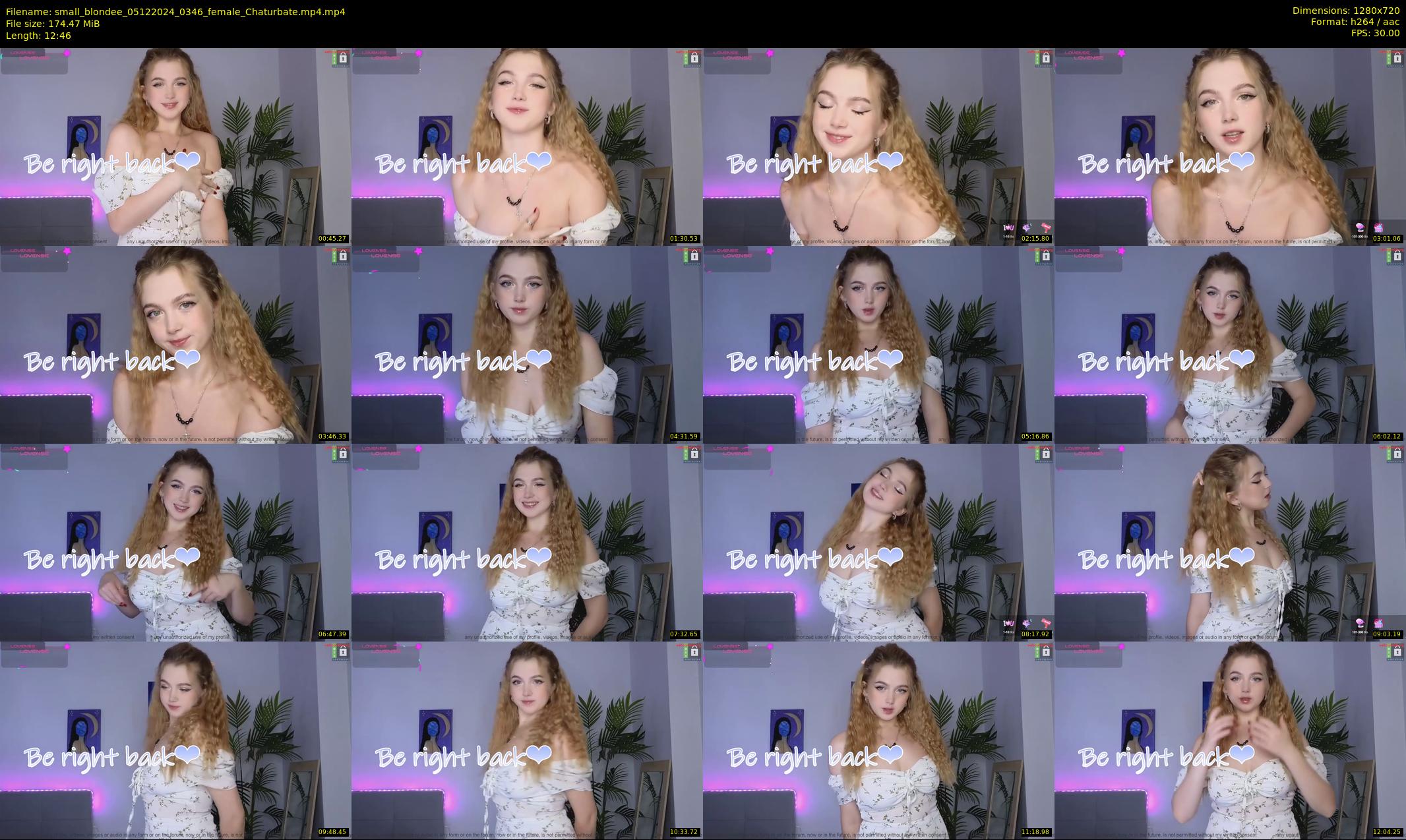 small_blondee — 13 minute Chaturbate female cam show recording, 720p, Dec 5, 2024
