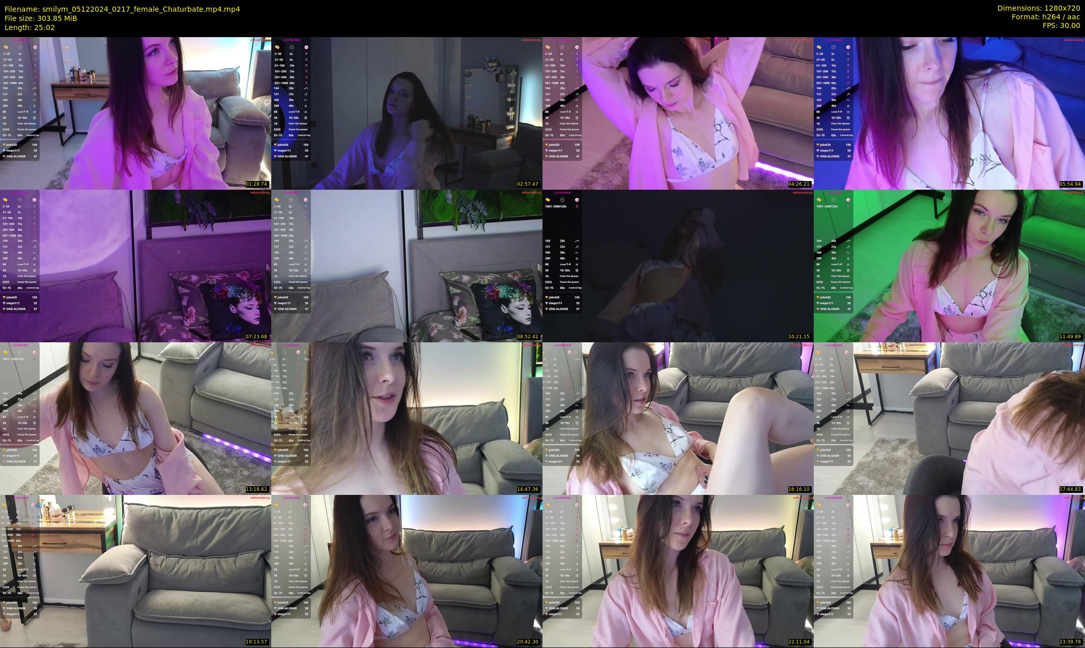 smilym — 26 minute Chaturbate female cam show recording, 720p, Dec 5, 2024