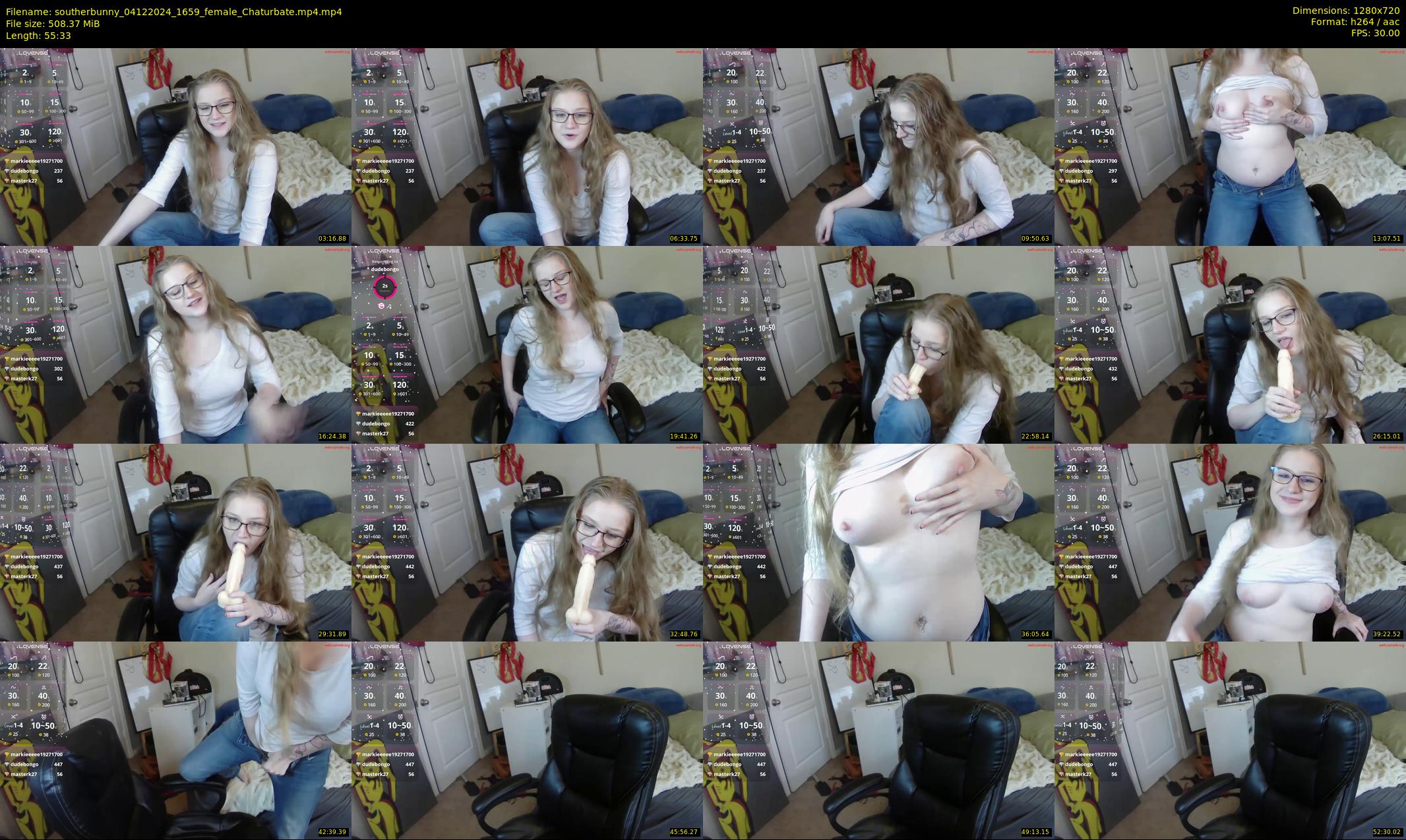 southerbunny — 56 minute Chaturbate female cam show recording, 720p, Dec 4, 2024