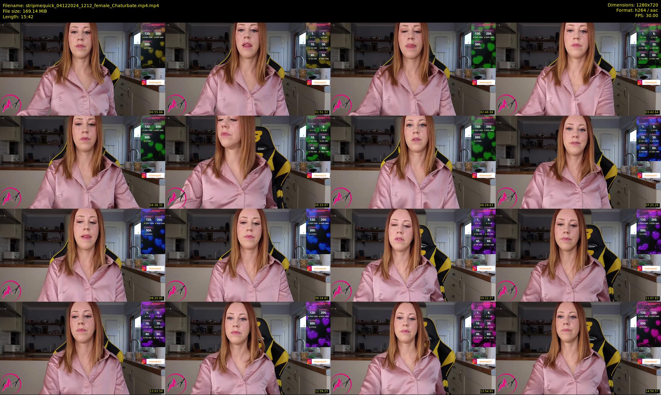 stripmequick — 16 minute Chaturbate female cam show recording, 720p, Dec 4, 2024