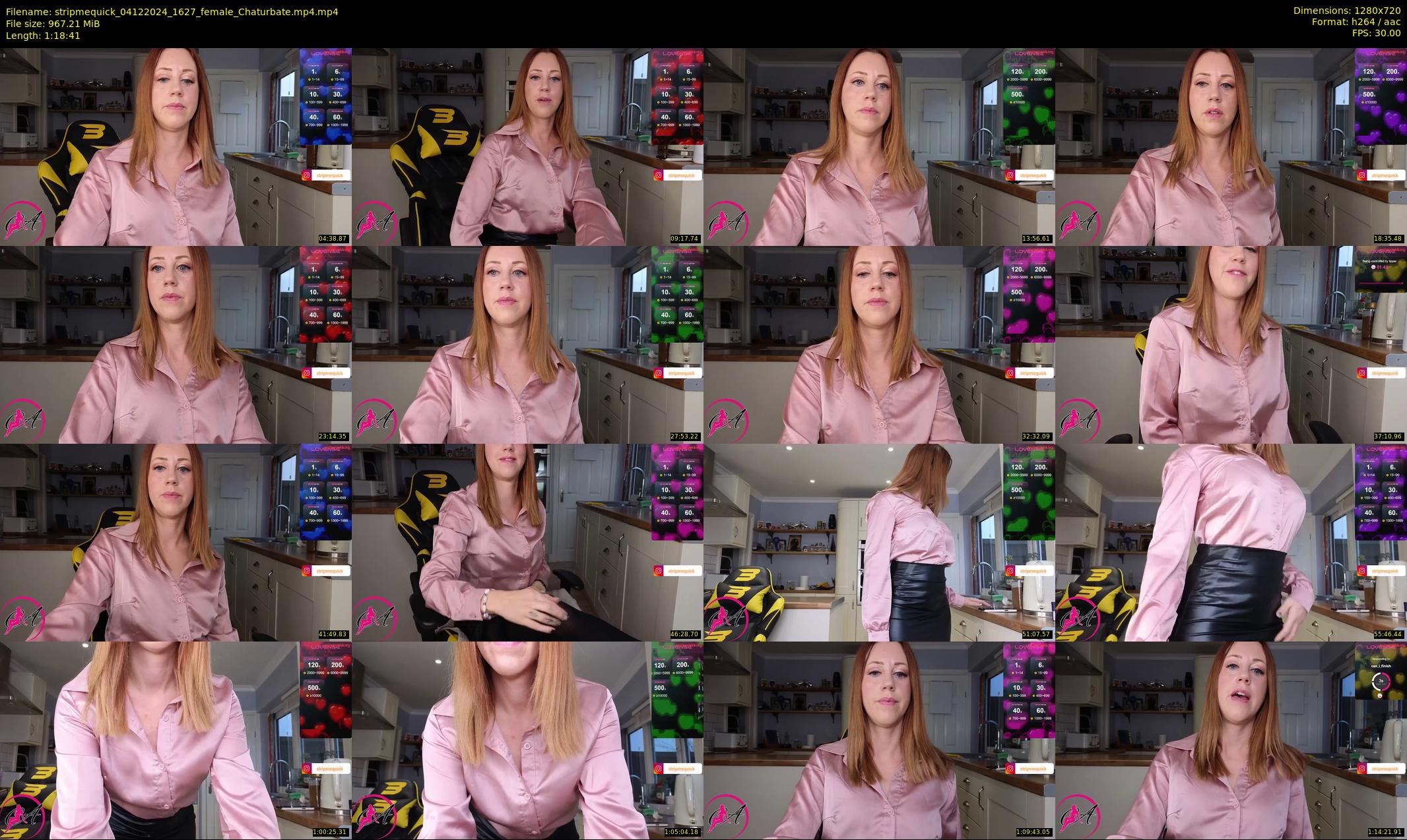stripmequick — 79 minute Chaturbate female cam show recording, 720p, Dec 4, 2024
