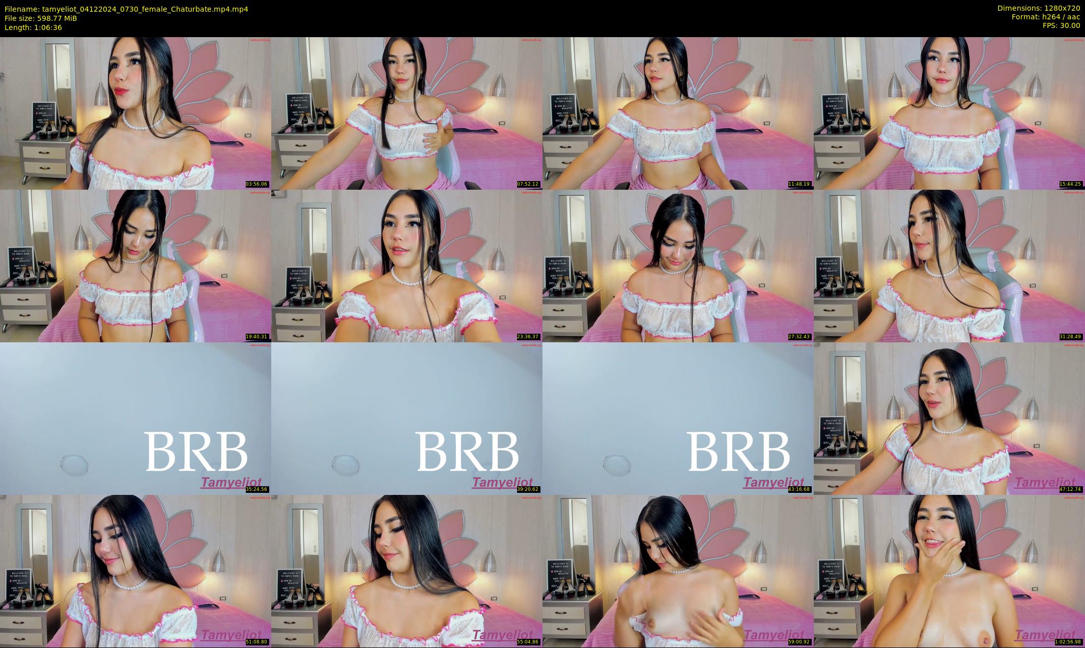 tamyeliot — 67 minute Chaturbate female cam show recording, 720p, Dec 4, 2024
