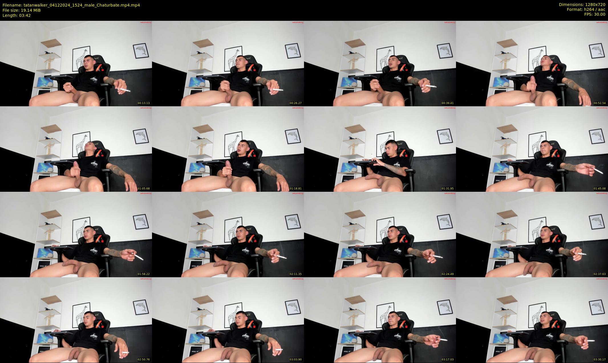 tatanwalker — 4 minute Chaturbate male cam show recording, 720p, Dec 4, 2024