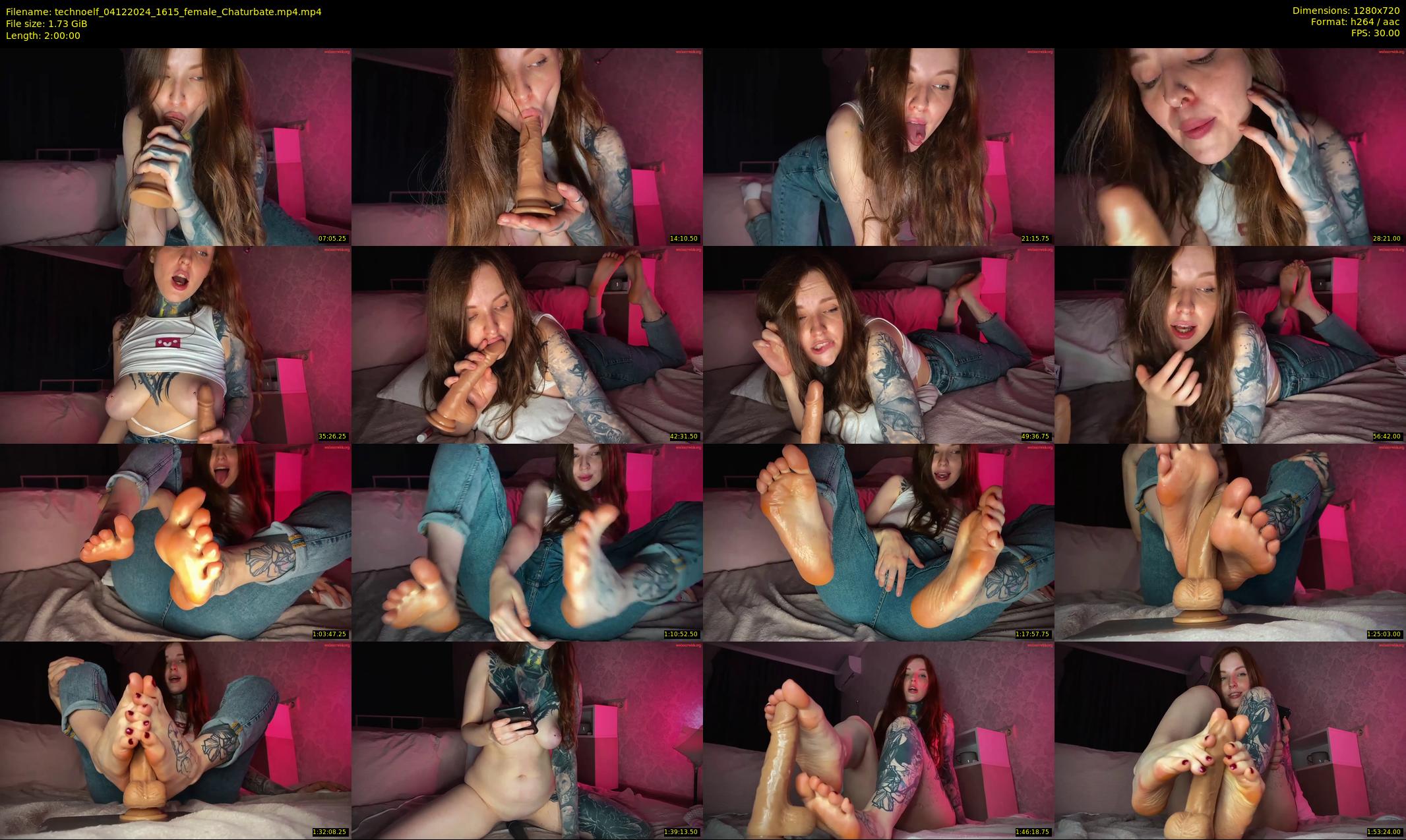 technoelf — 120 minute Chaturbate female cam show recording, 720p, Dec 4, 2024